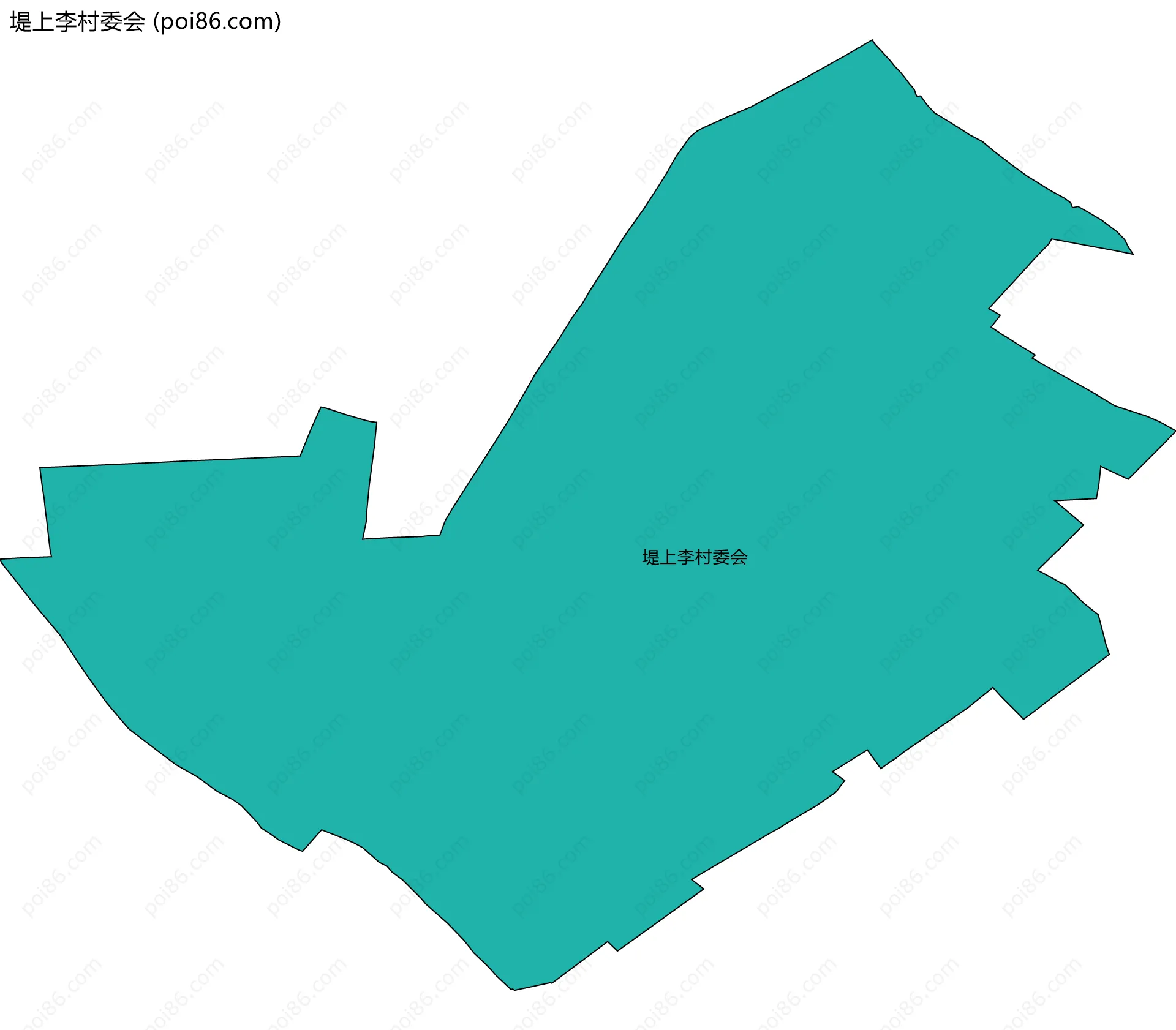 堤上李村委会边界地图