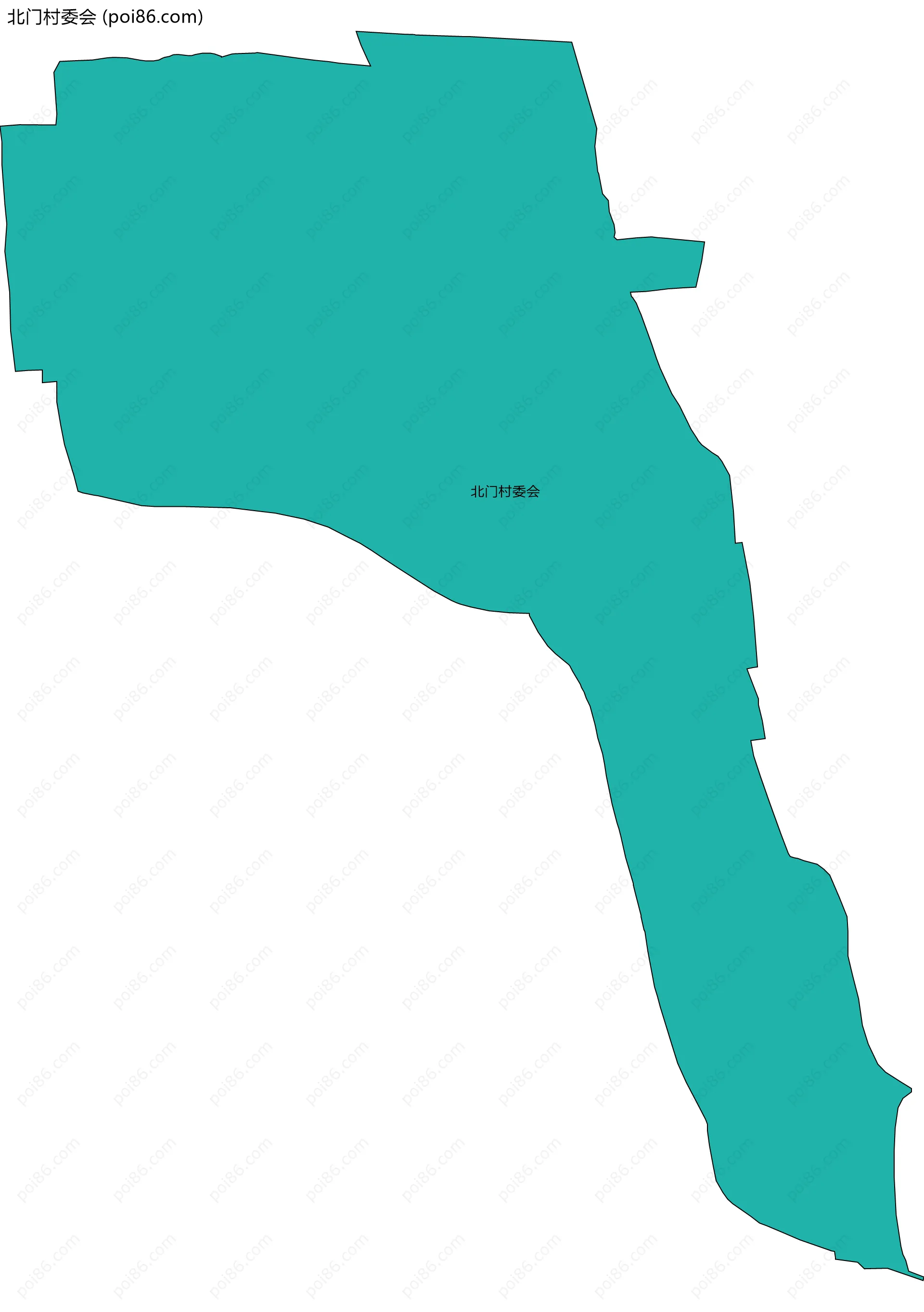 北门村委会边界地图