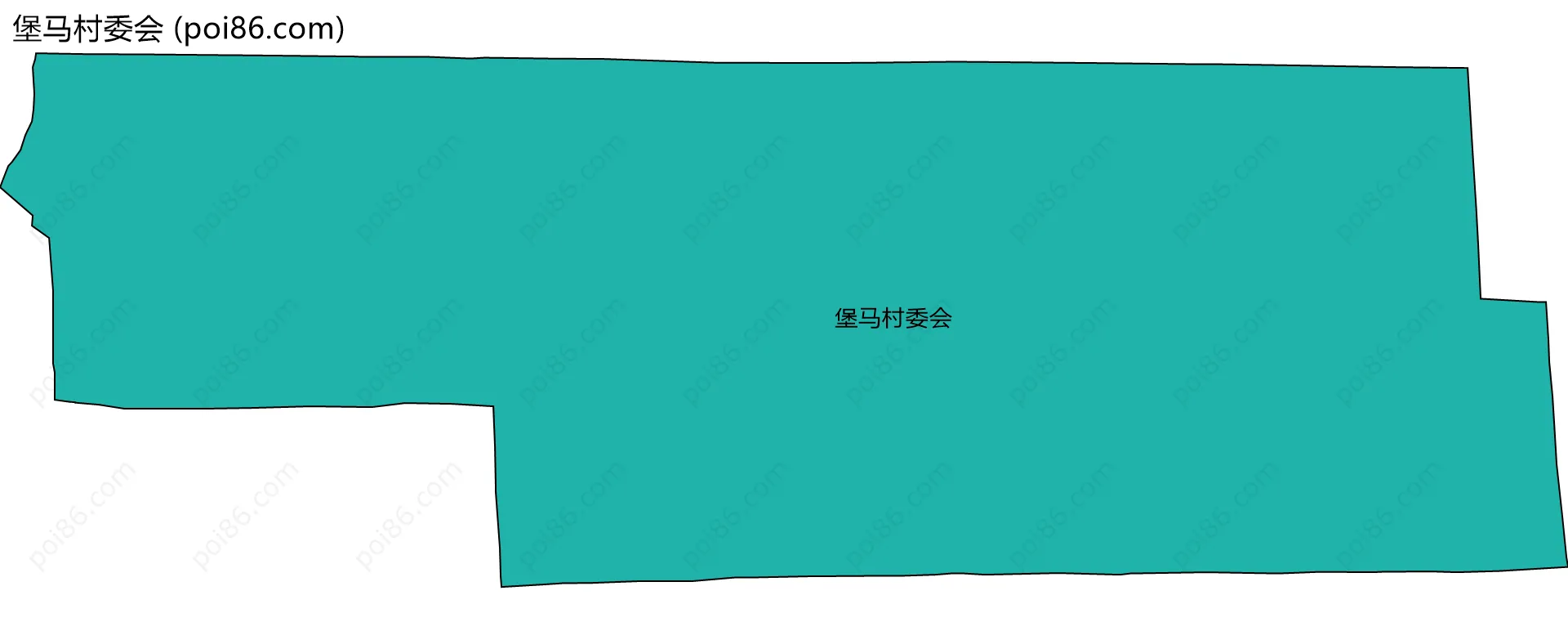 堡马村委会边界地图