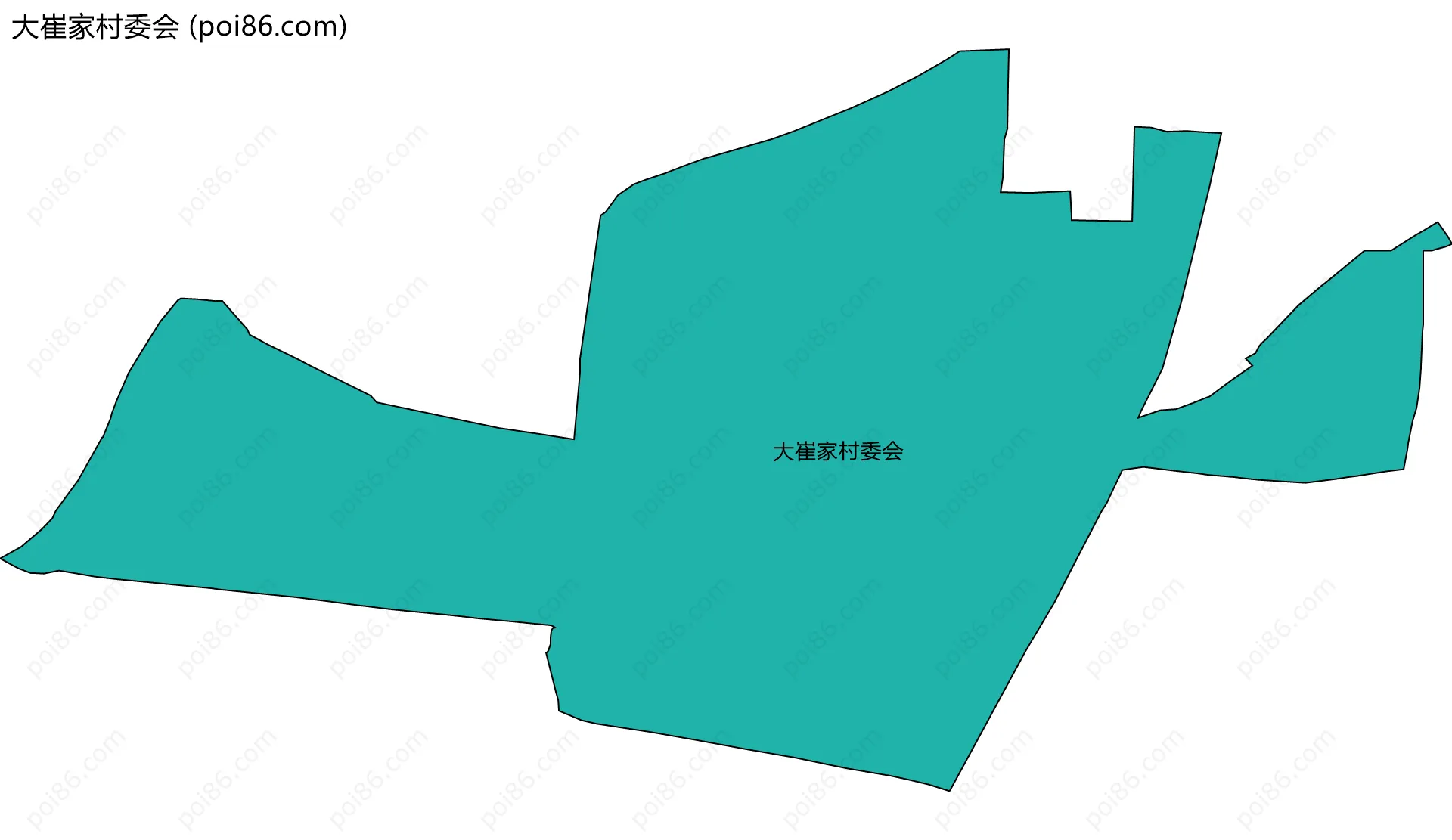 大崔家村委会边界地图
