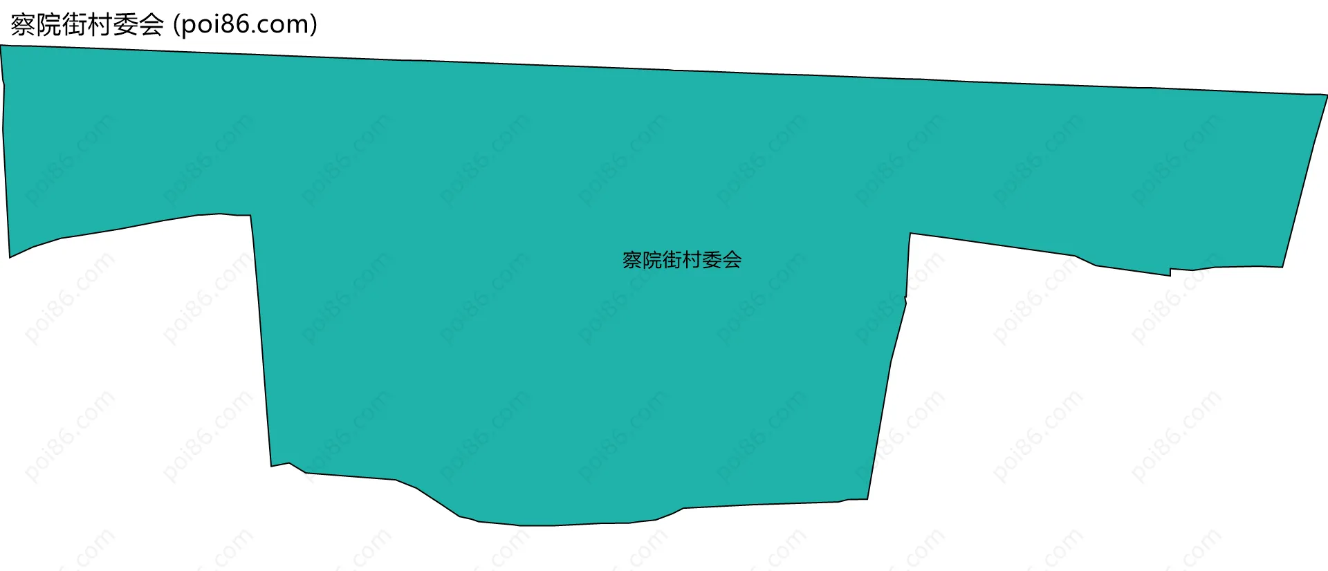察院街村委会边界地图