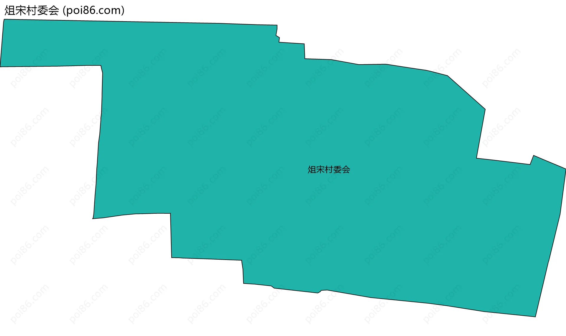 俎宋村委会边界地图