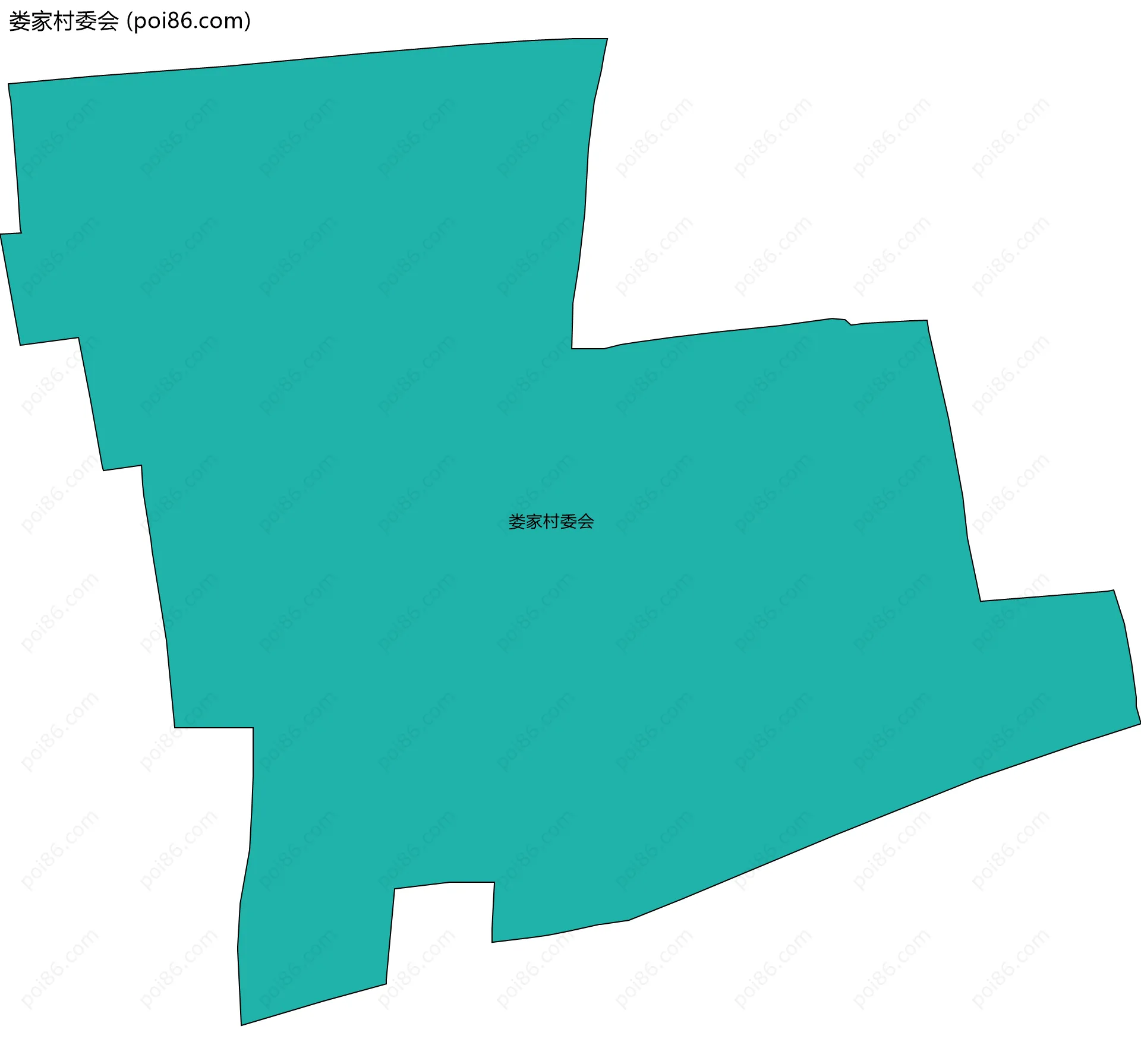 娄家村委会边界地图