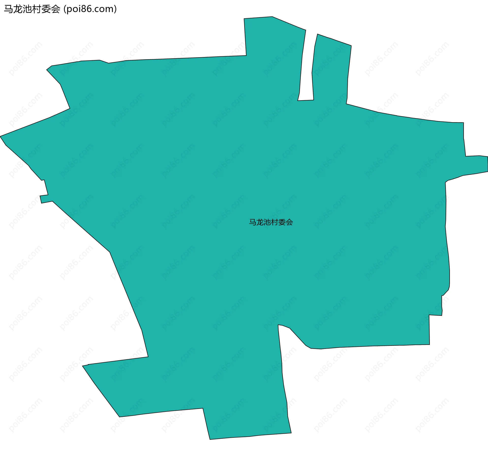 马龙池村委会边界地图