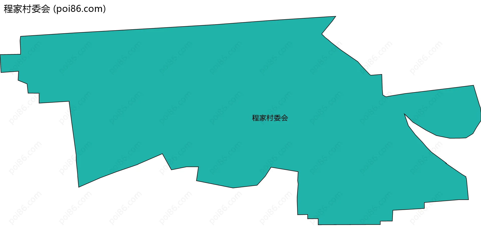 程家村委会边界地图