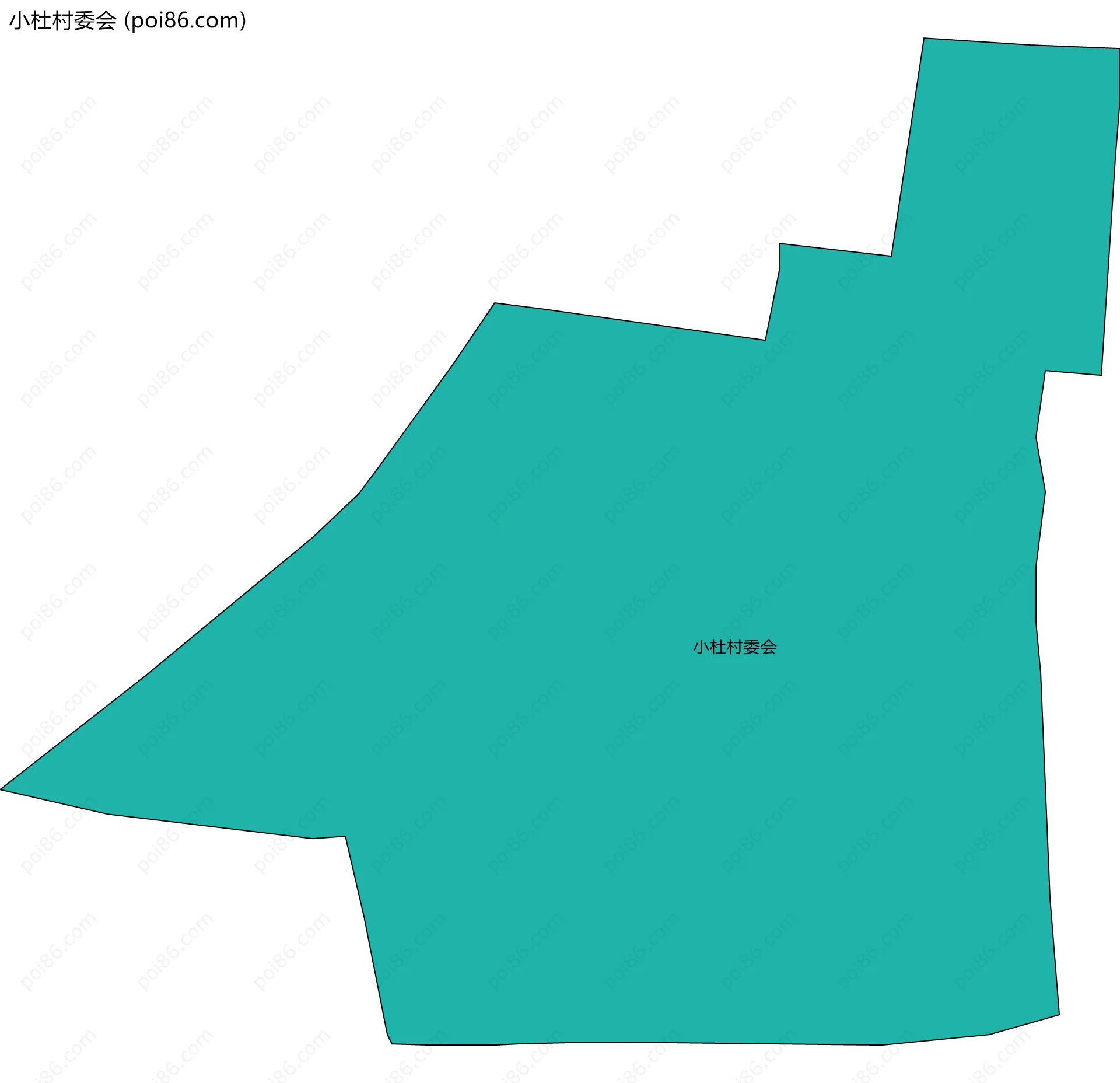 小杜村委会边界地图