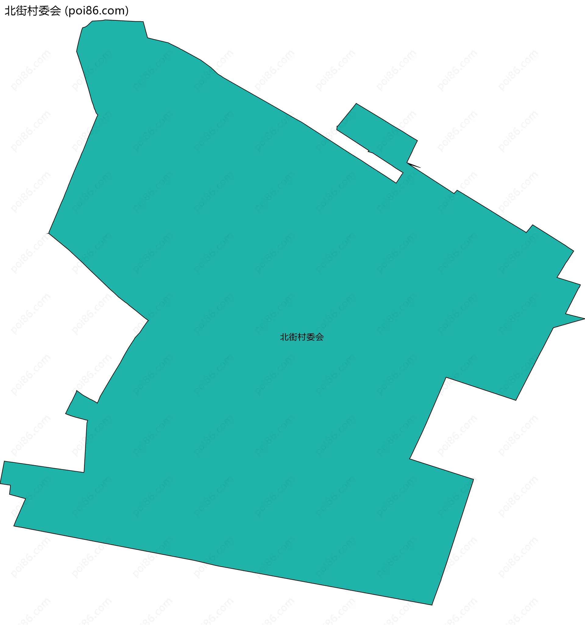 北街村委会边界地图