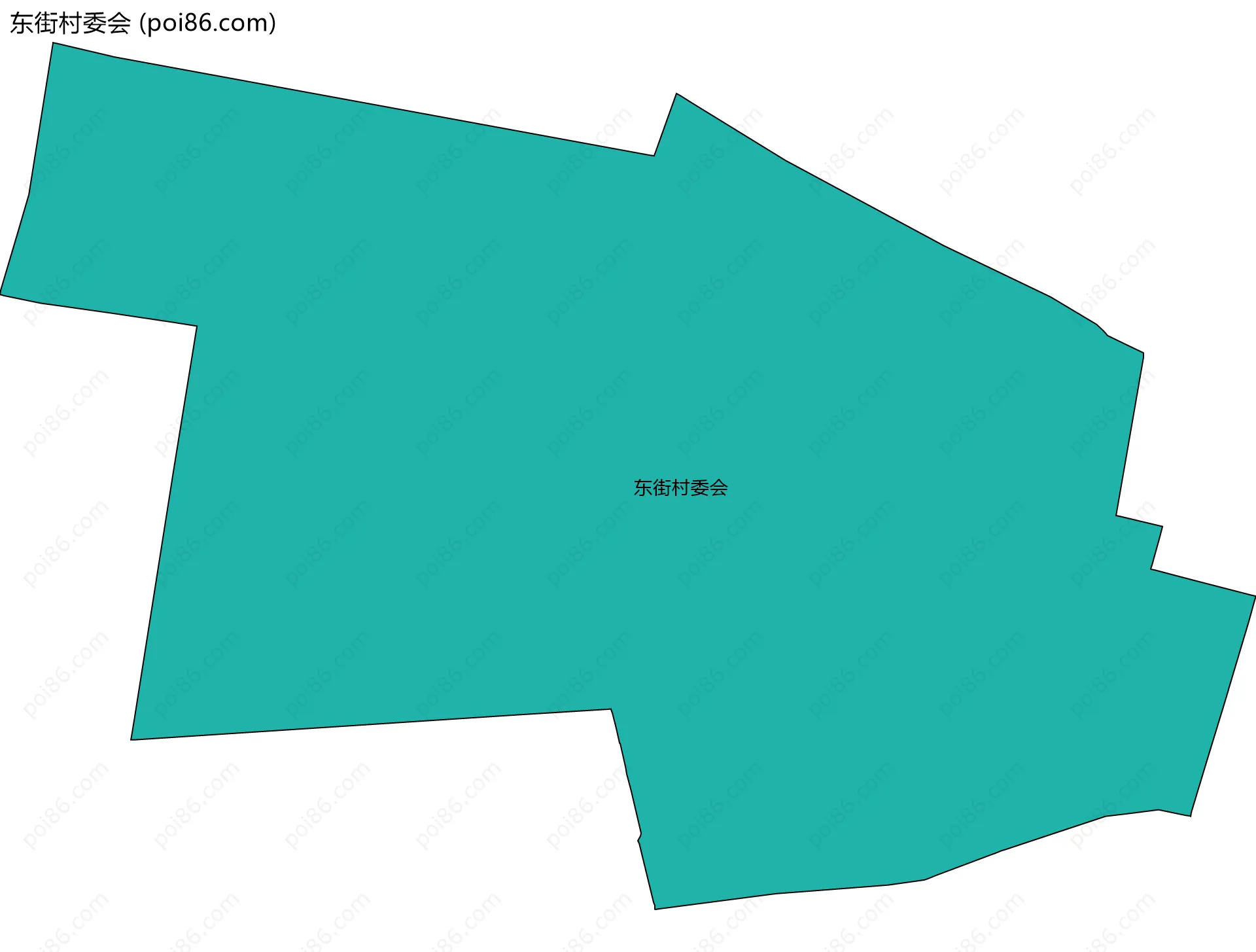 东街村委会边界地图