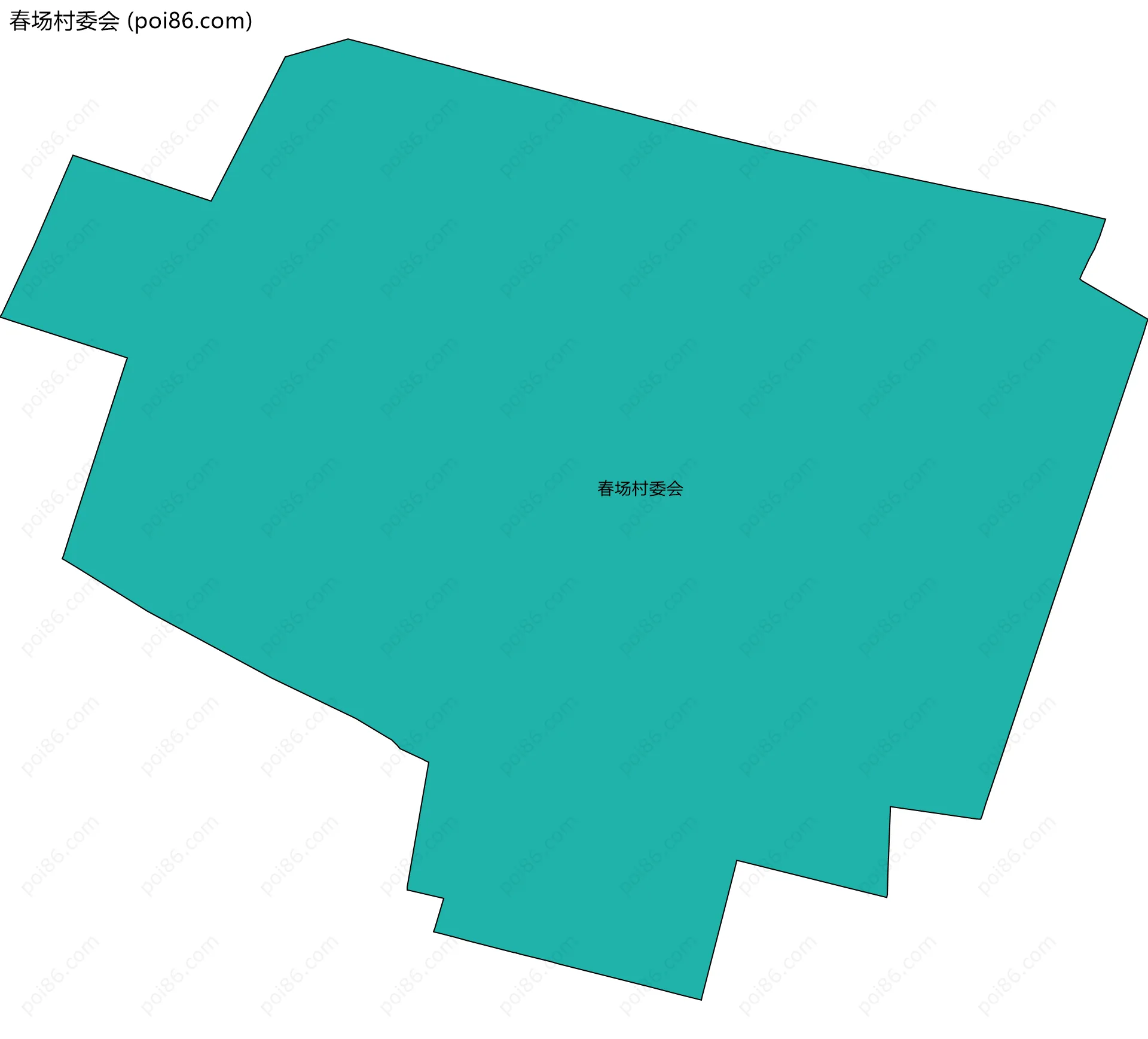 春场村委会边界地图