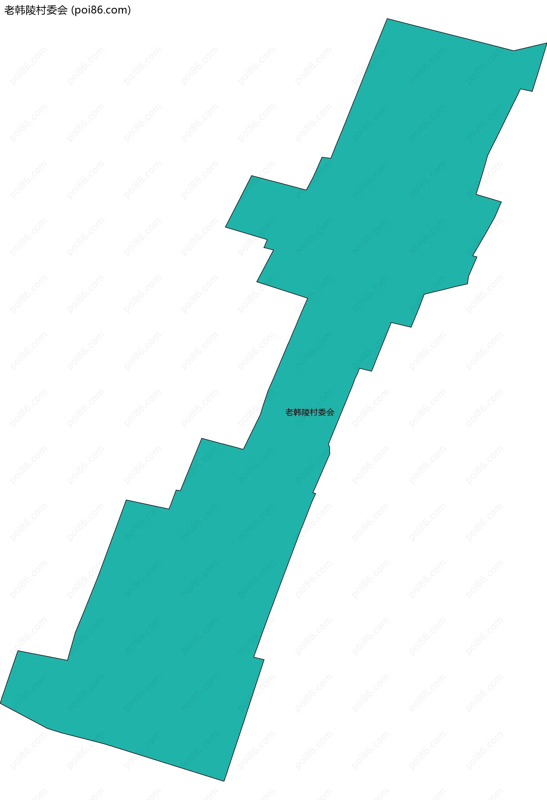 老韩陵村委会边界地图
