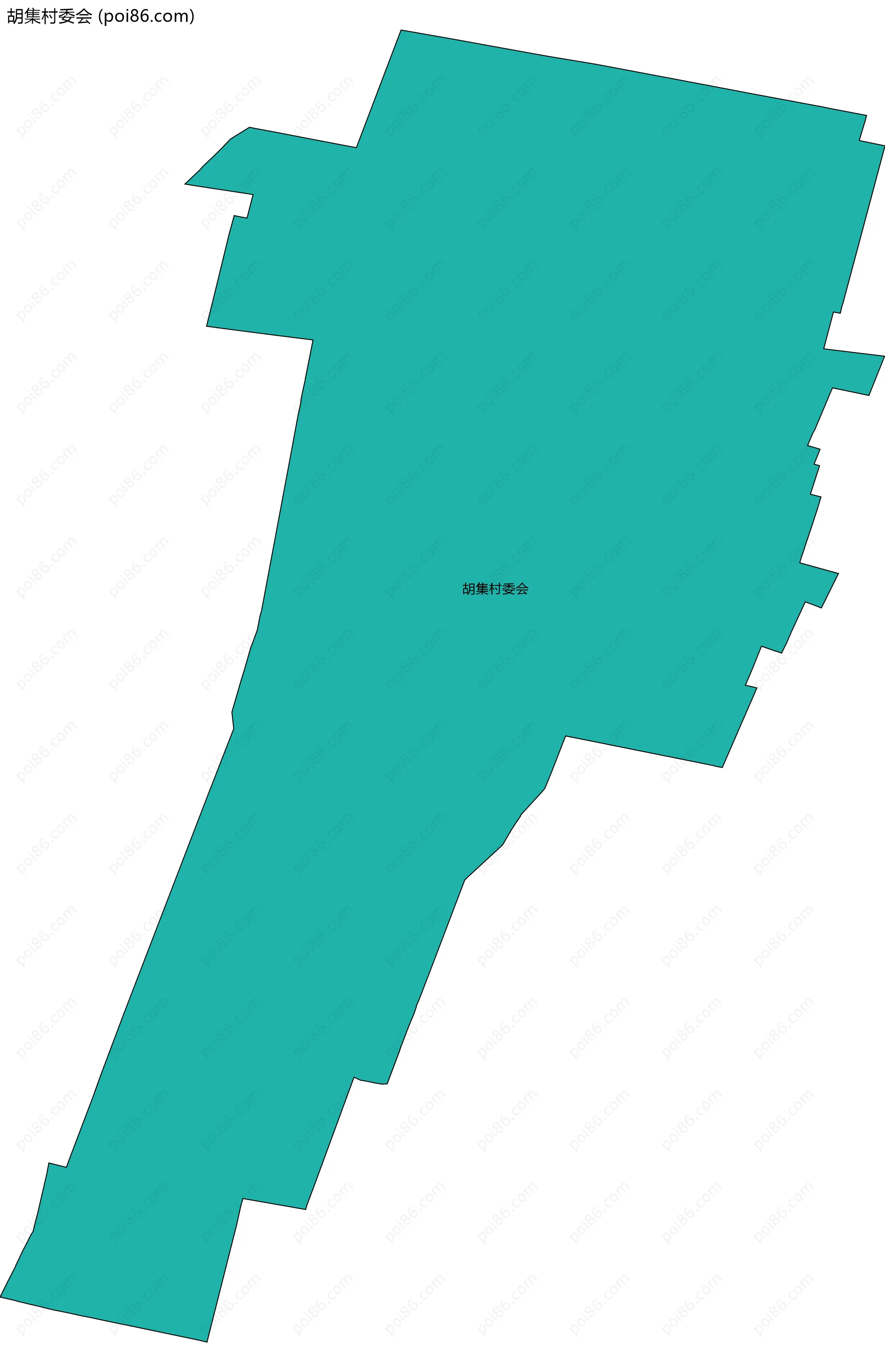 胡集村委会边界地图