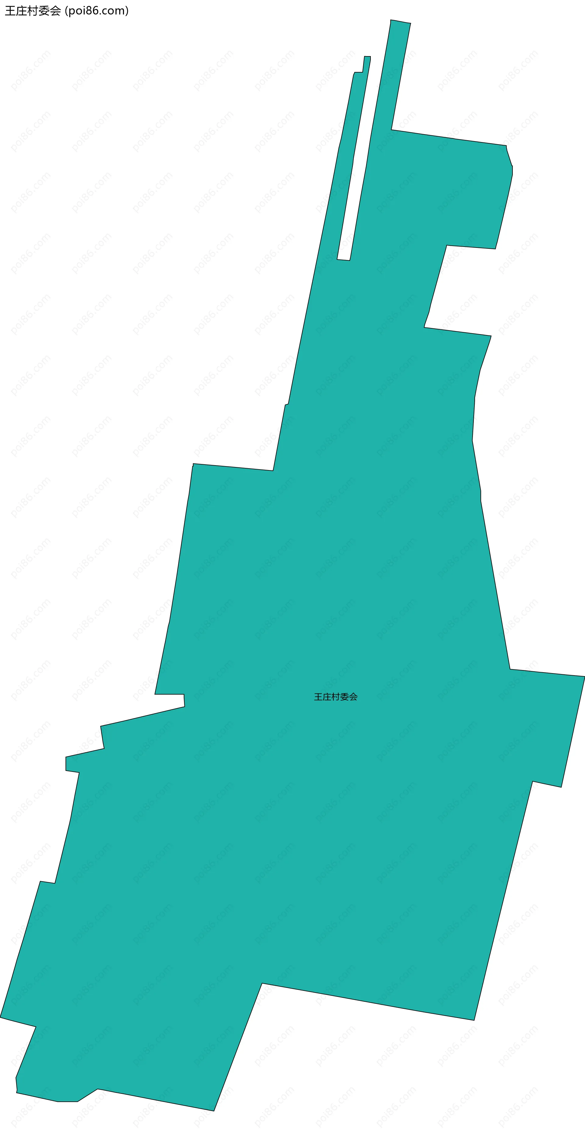 王庄村委会边界地图
