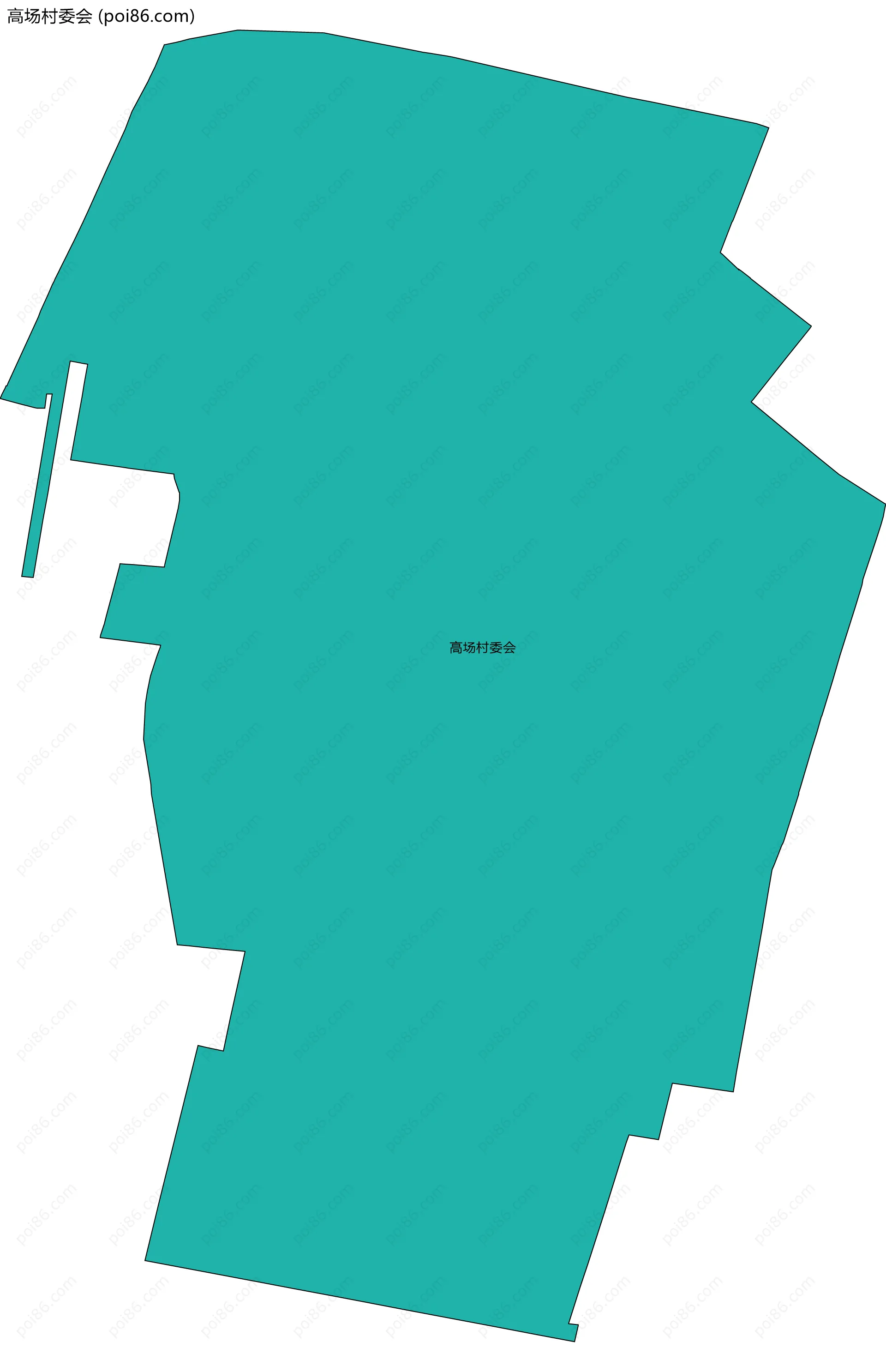 高场村委会边界地图