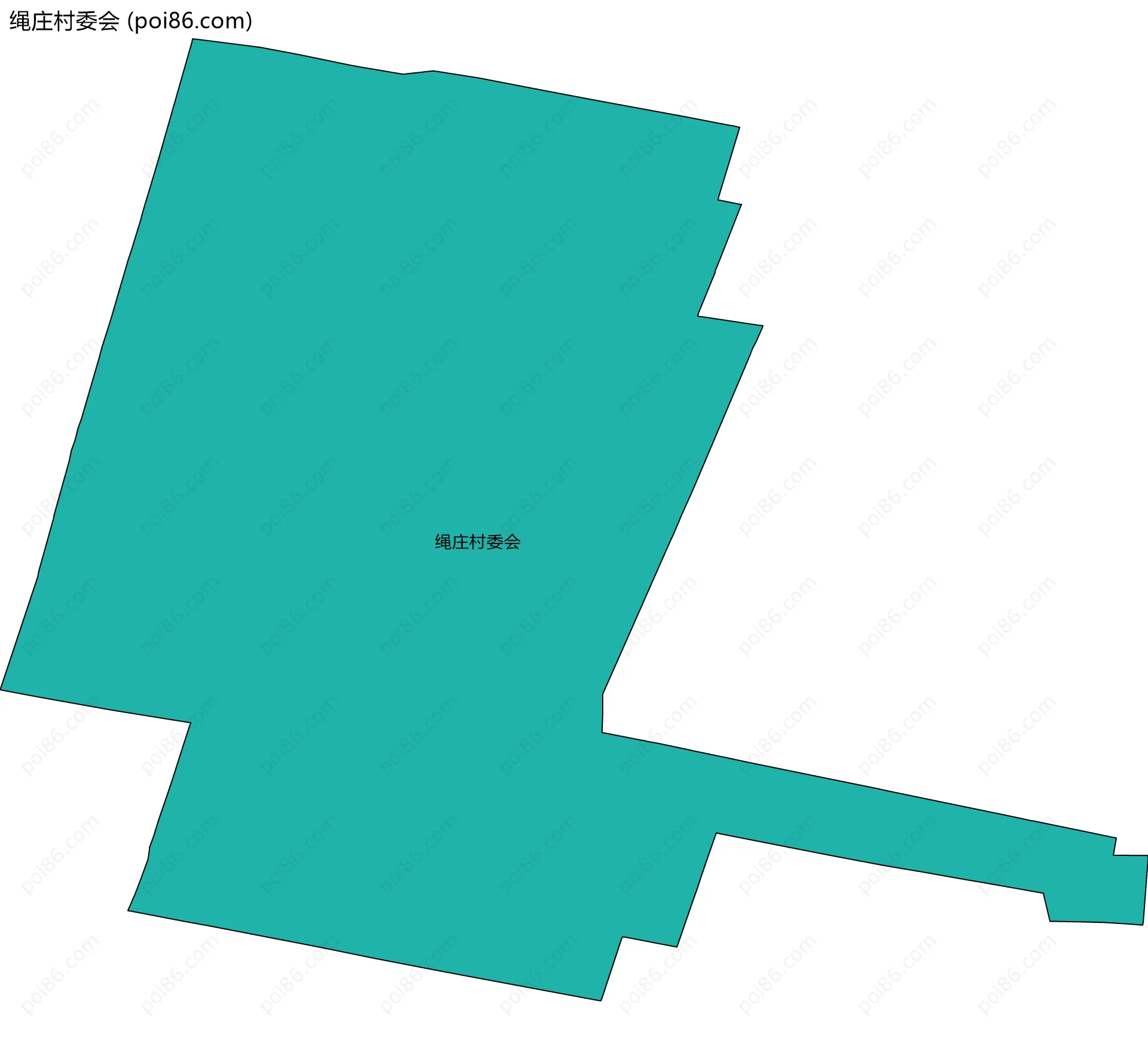 绳庄村委会边界地图
