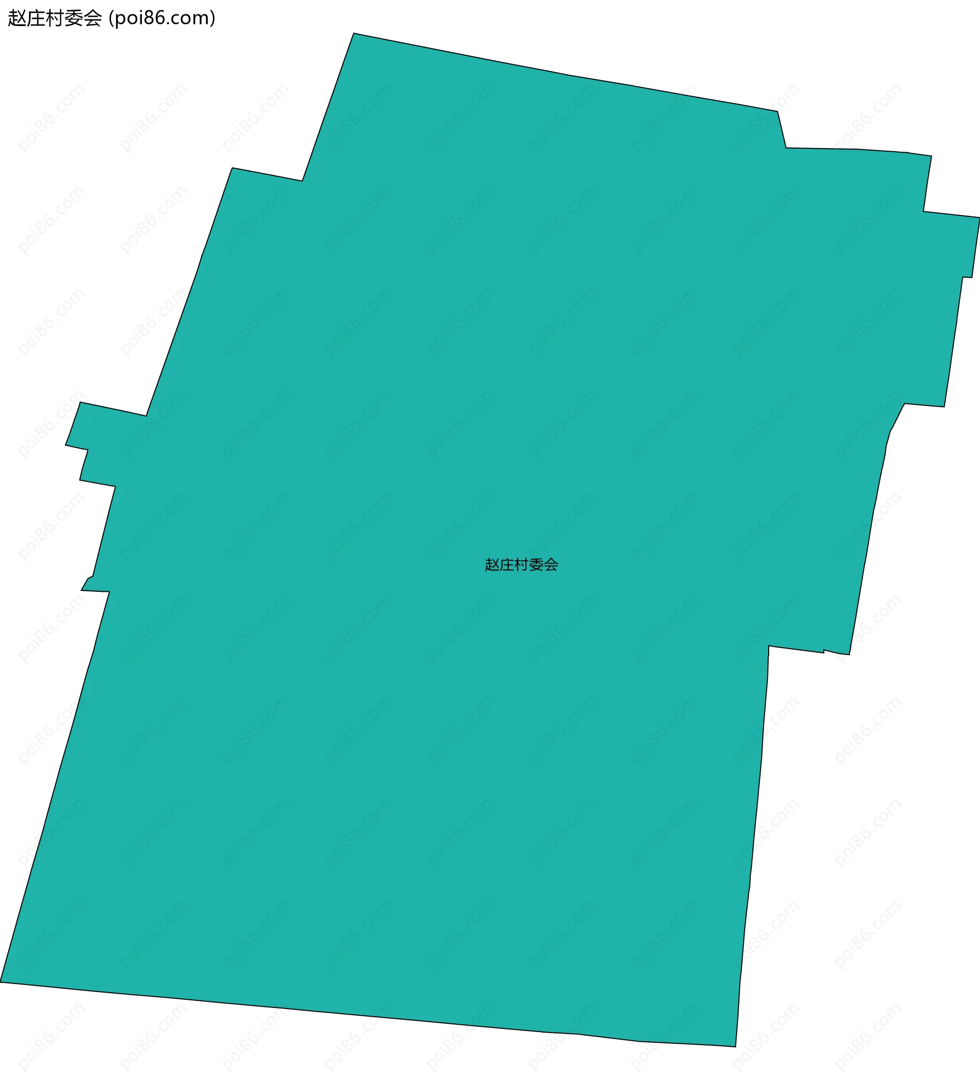 赵庄村委会边界地图