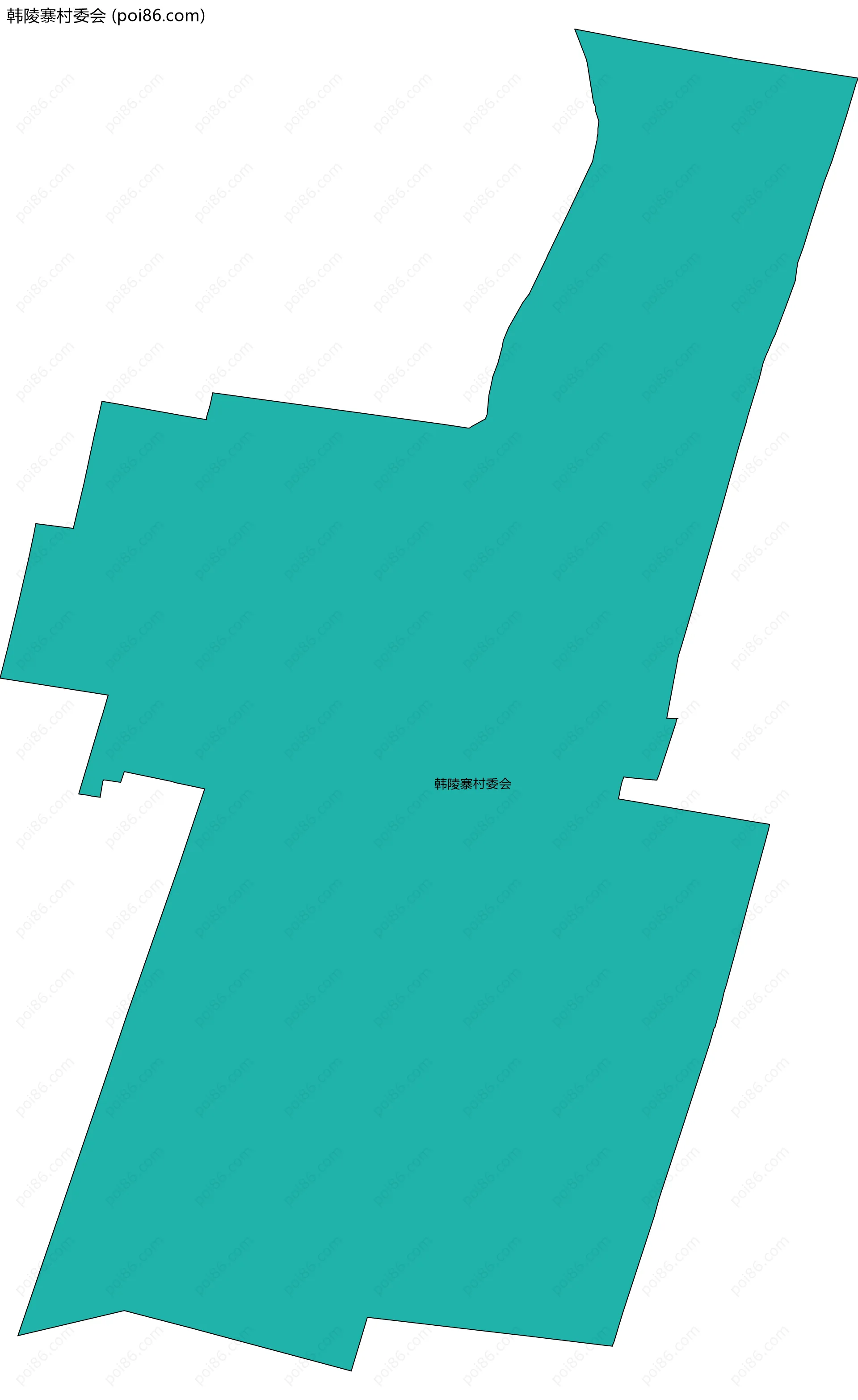 韩陵寨村委会边界地图