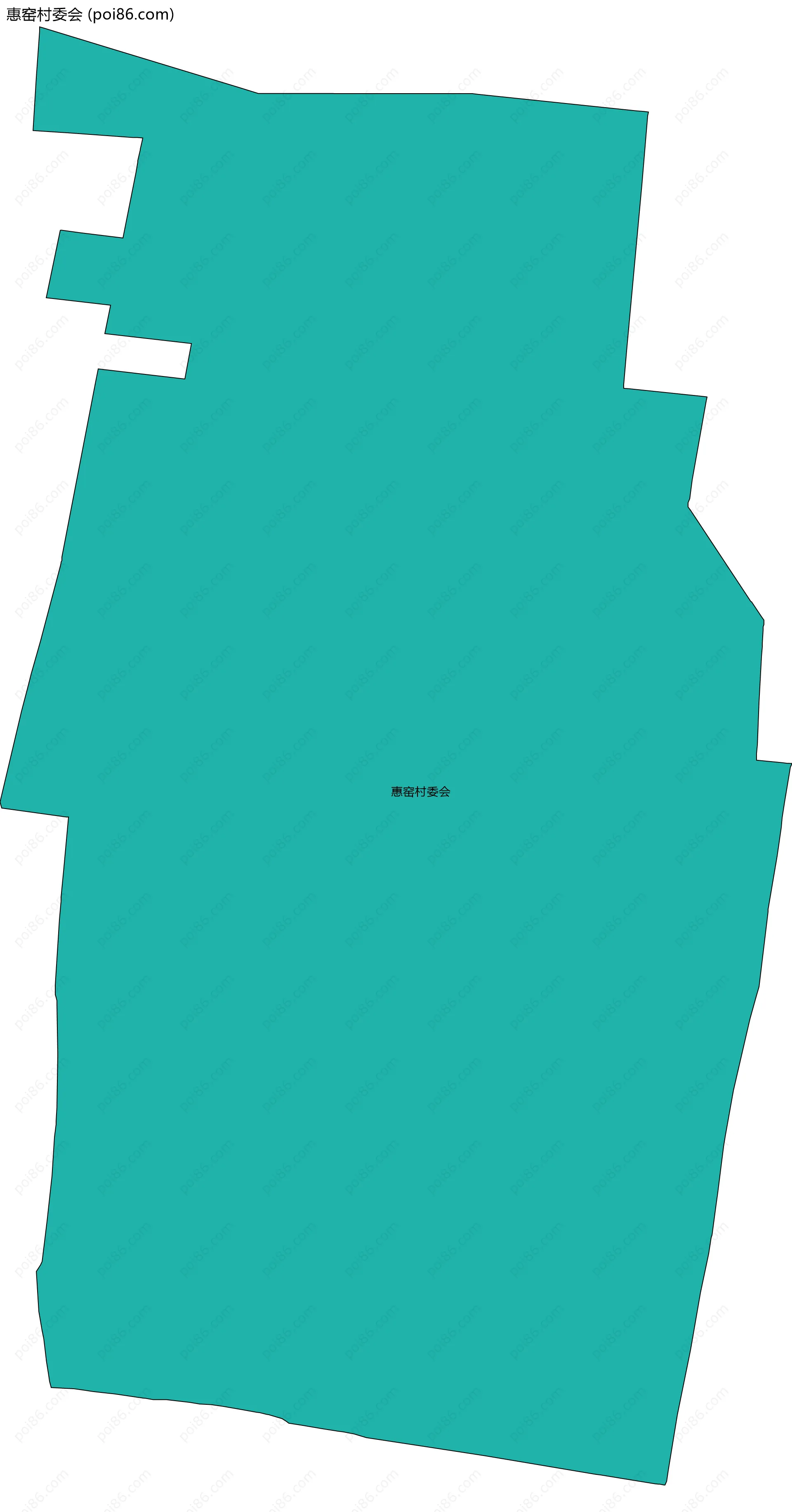 惠窑村委会边界地图