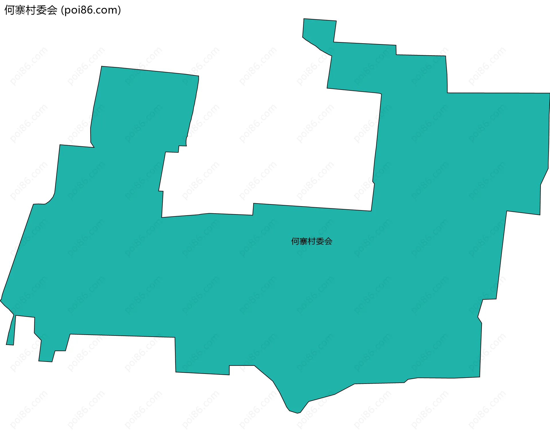 何寨村委会边界地图