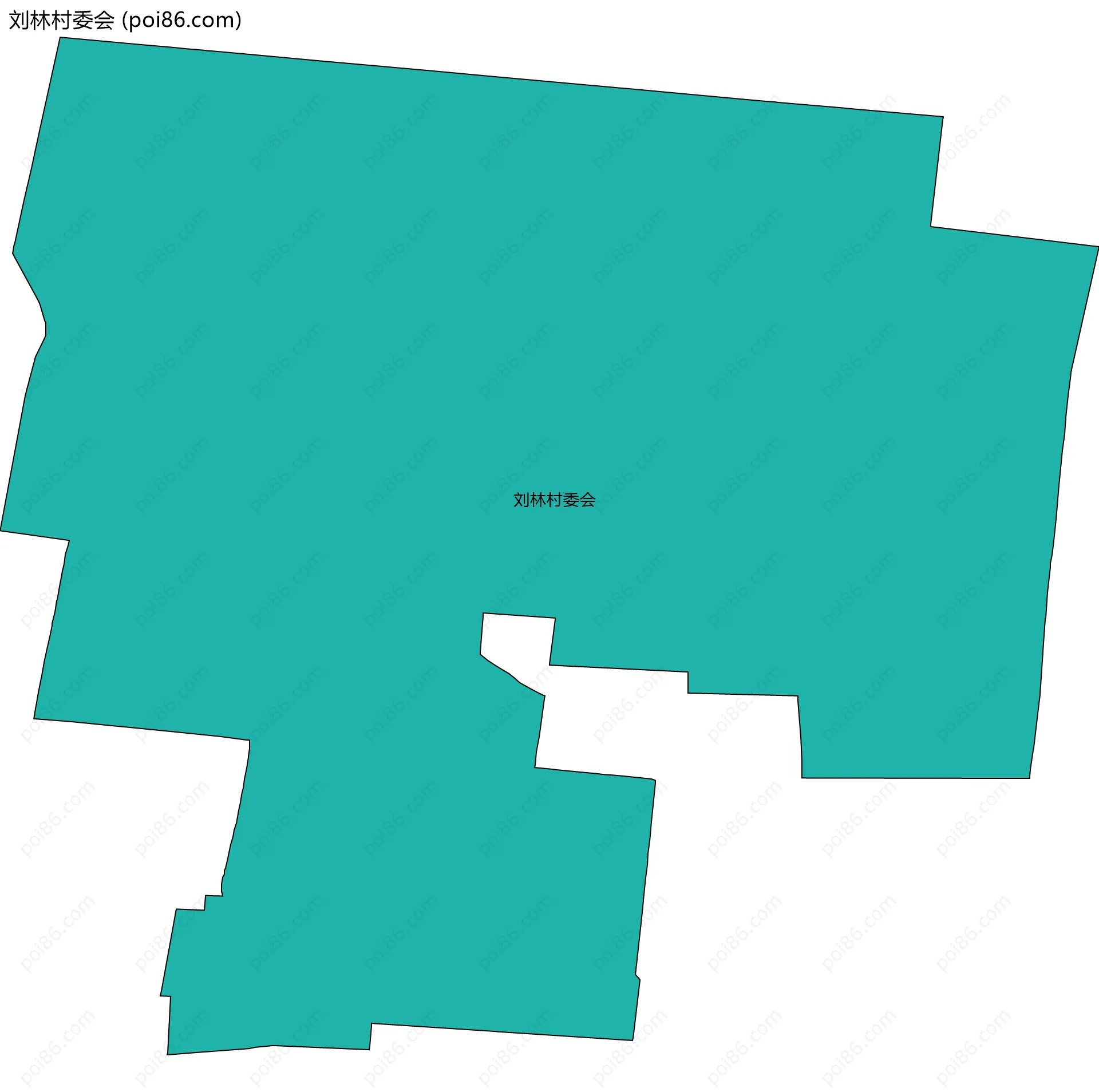 刘林村委会边界地图