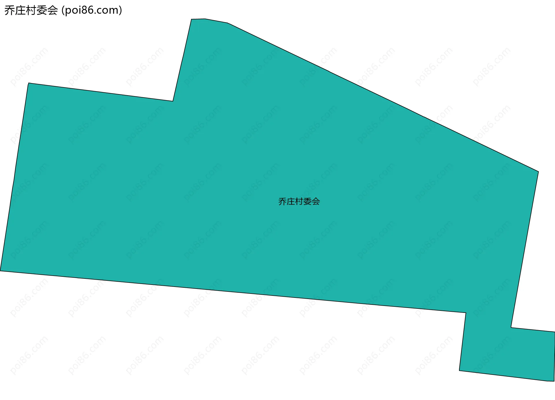 乔庄村委会边界地图