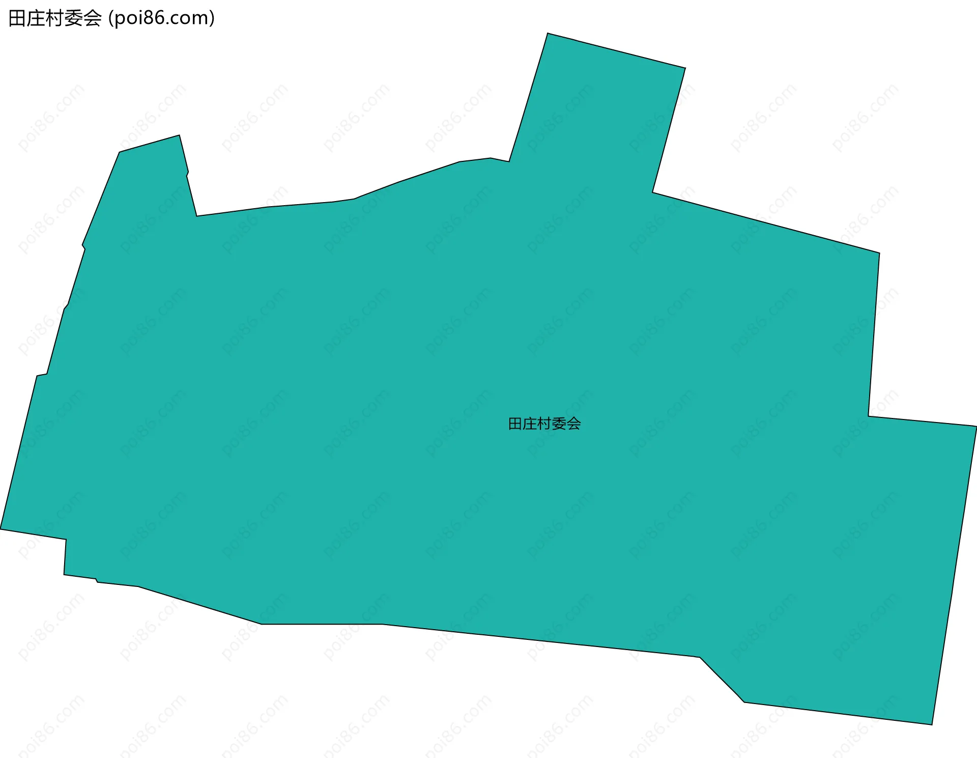 田庄村委会边界地图
