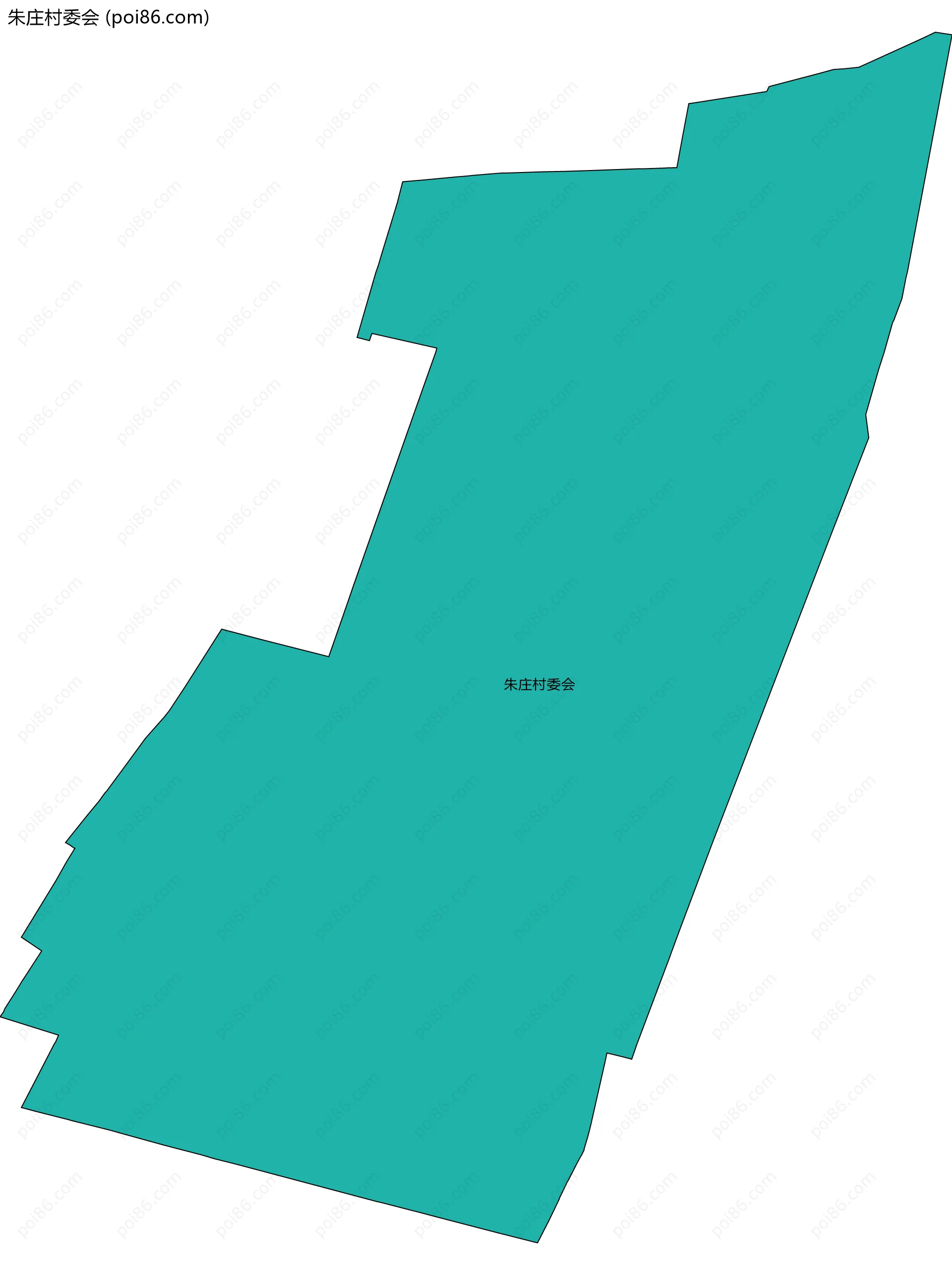 朱庄村委会边界地图