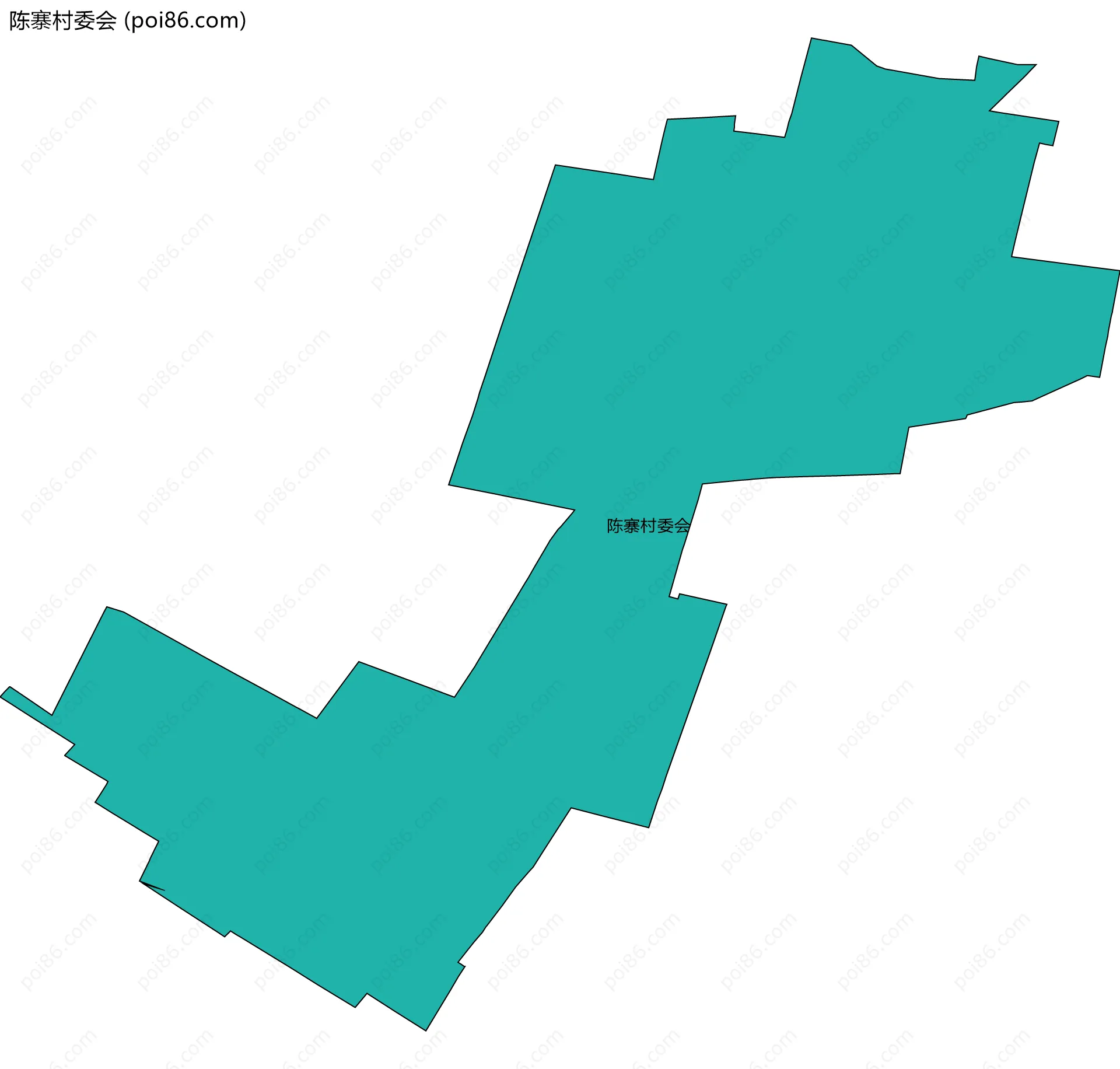 陈寨村委会边界地图