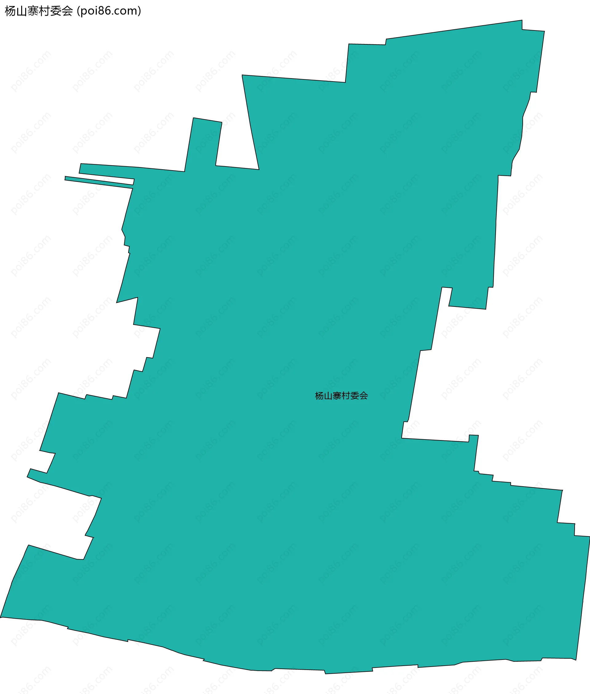 杨山寨村委会边界地图