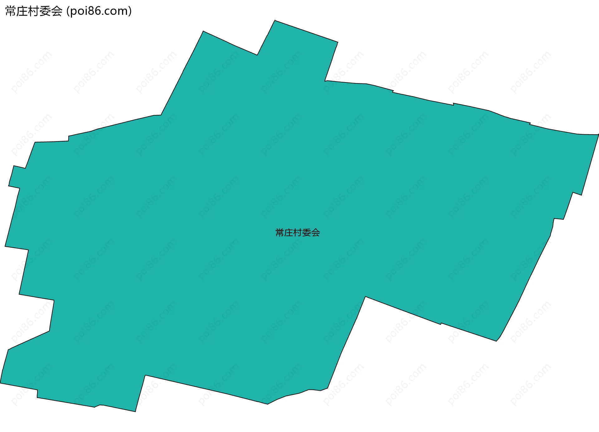 常庄村委会边界地图