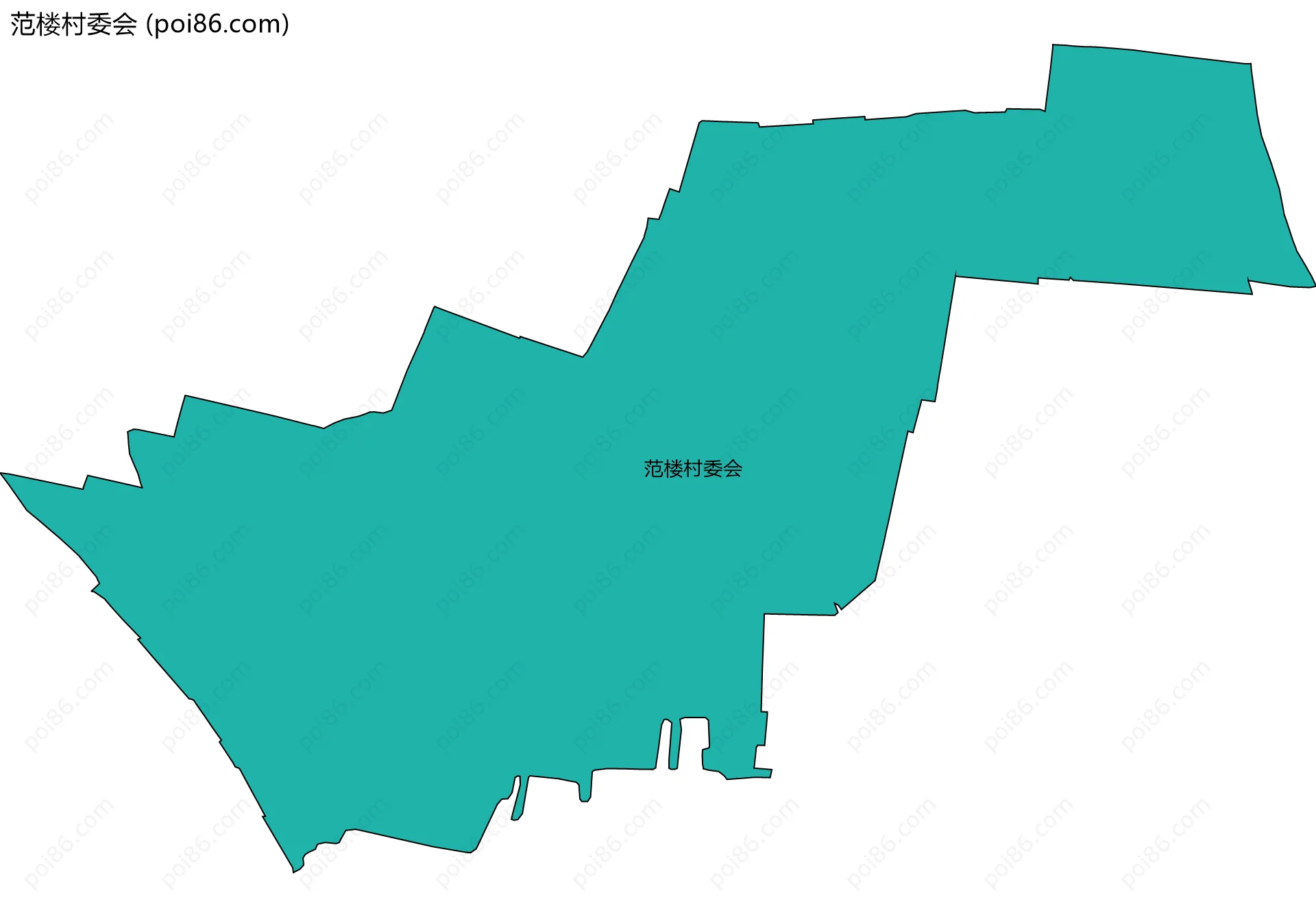 范楼村委会边界地图