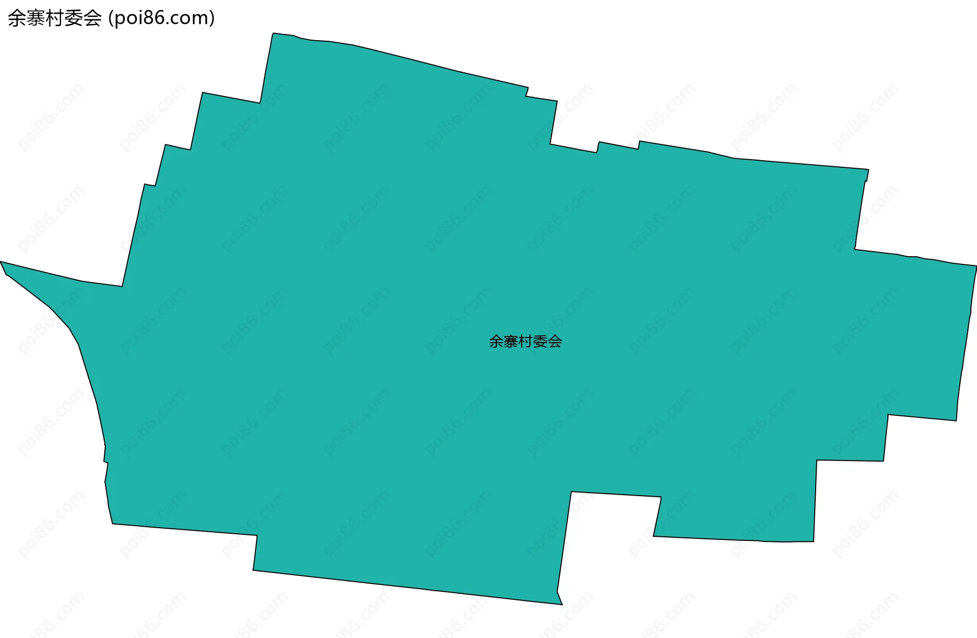 余寨村委会边界地图