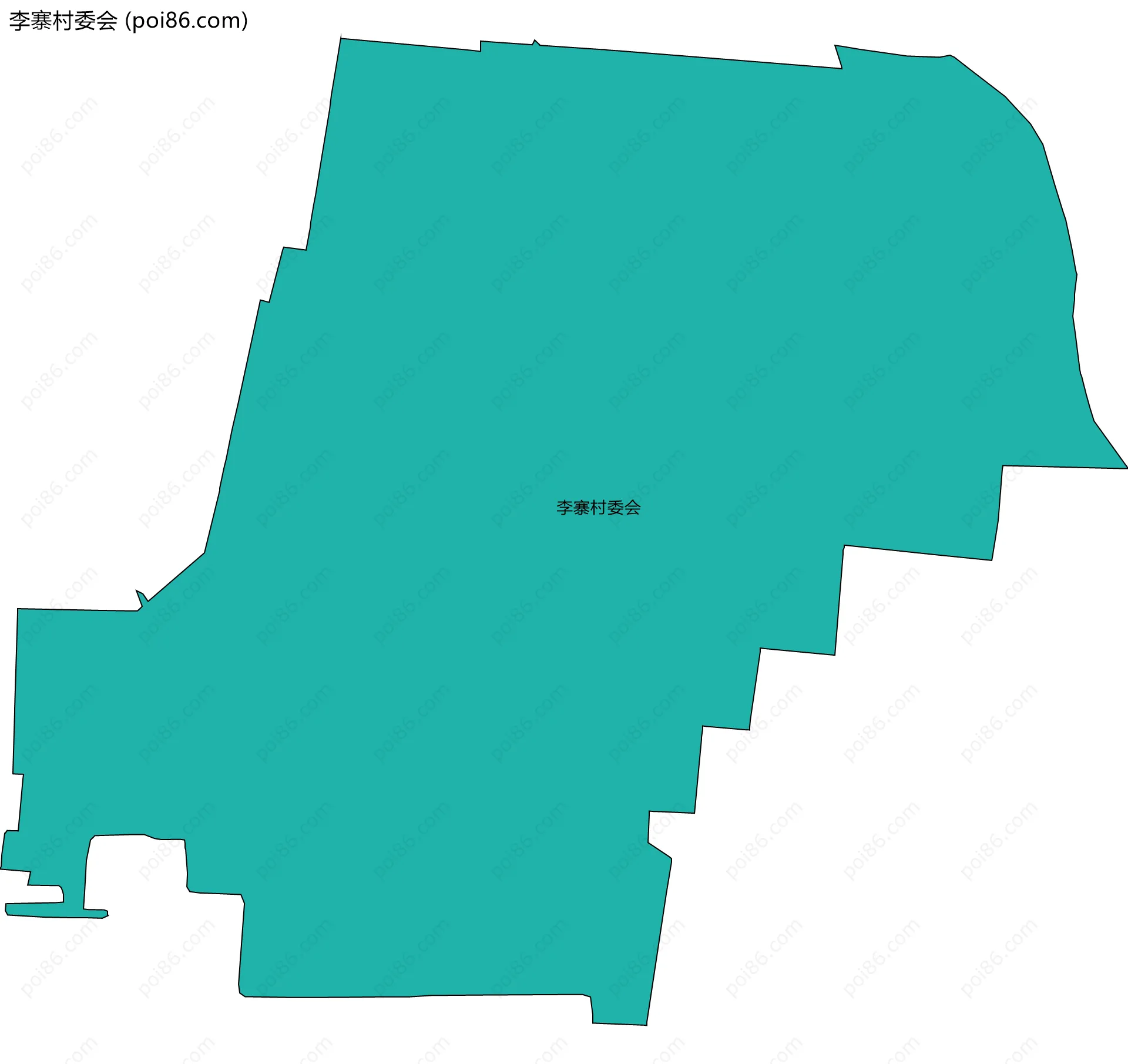李寨村委会边界地图