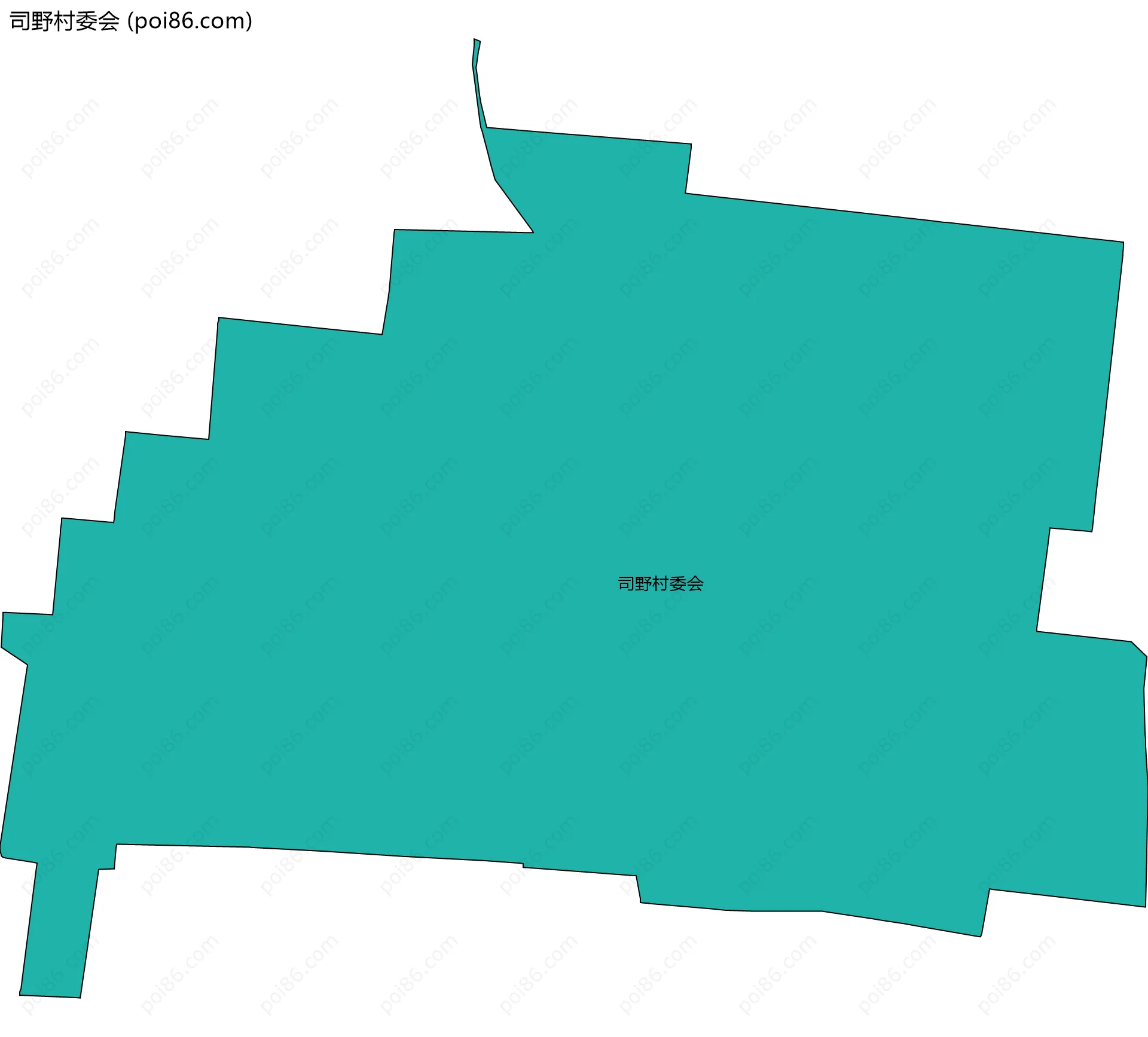 司野村委会边界地图