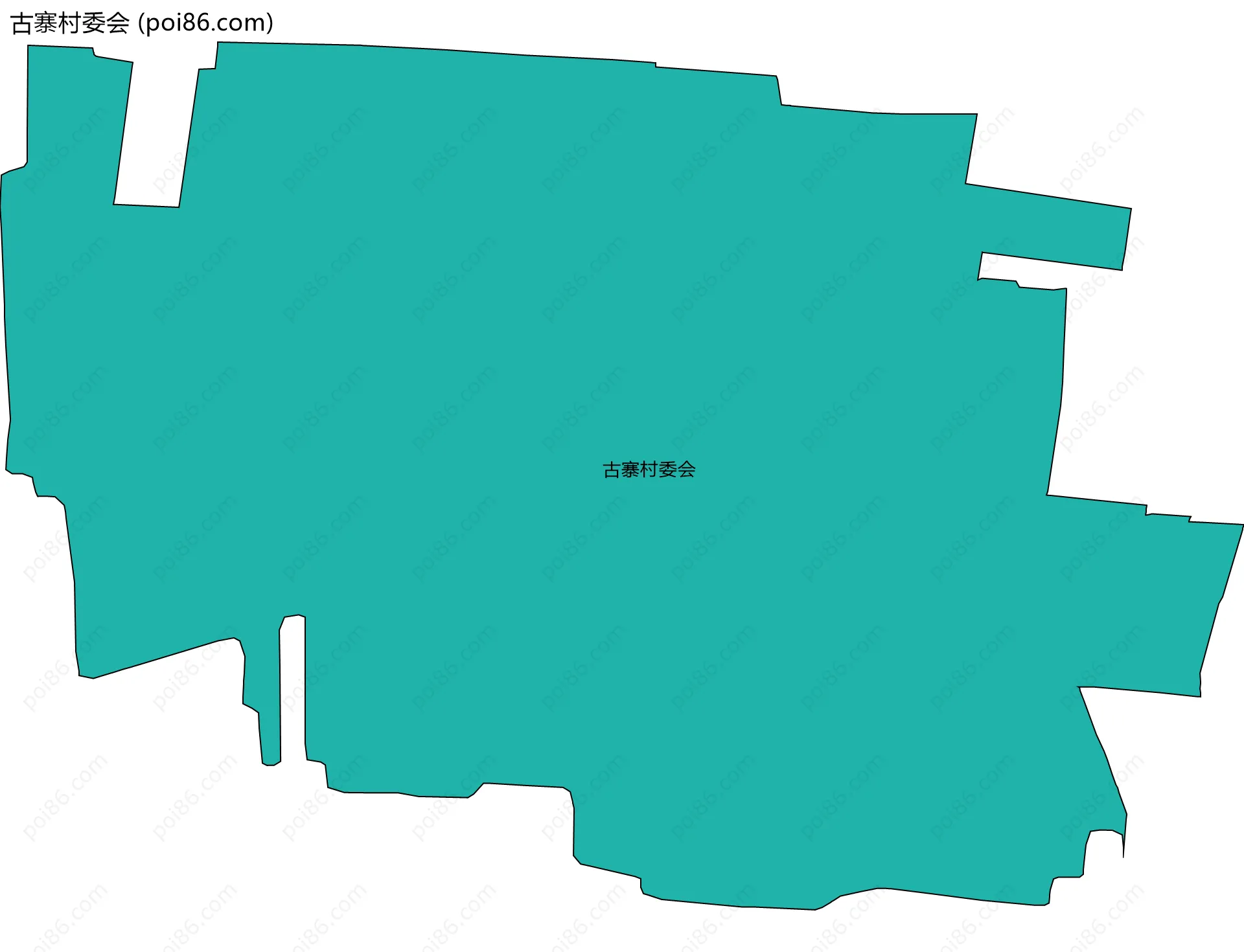 古寨村委会边界地图
