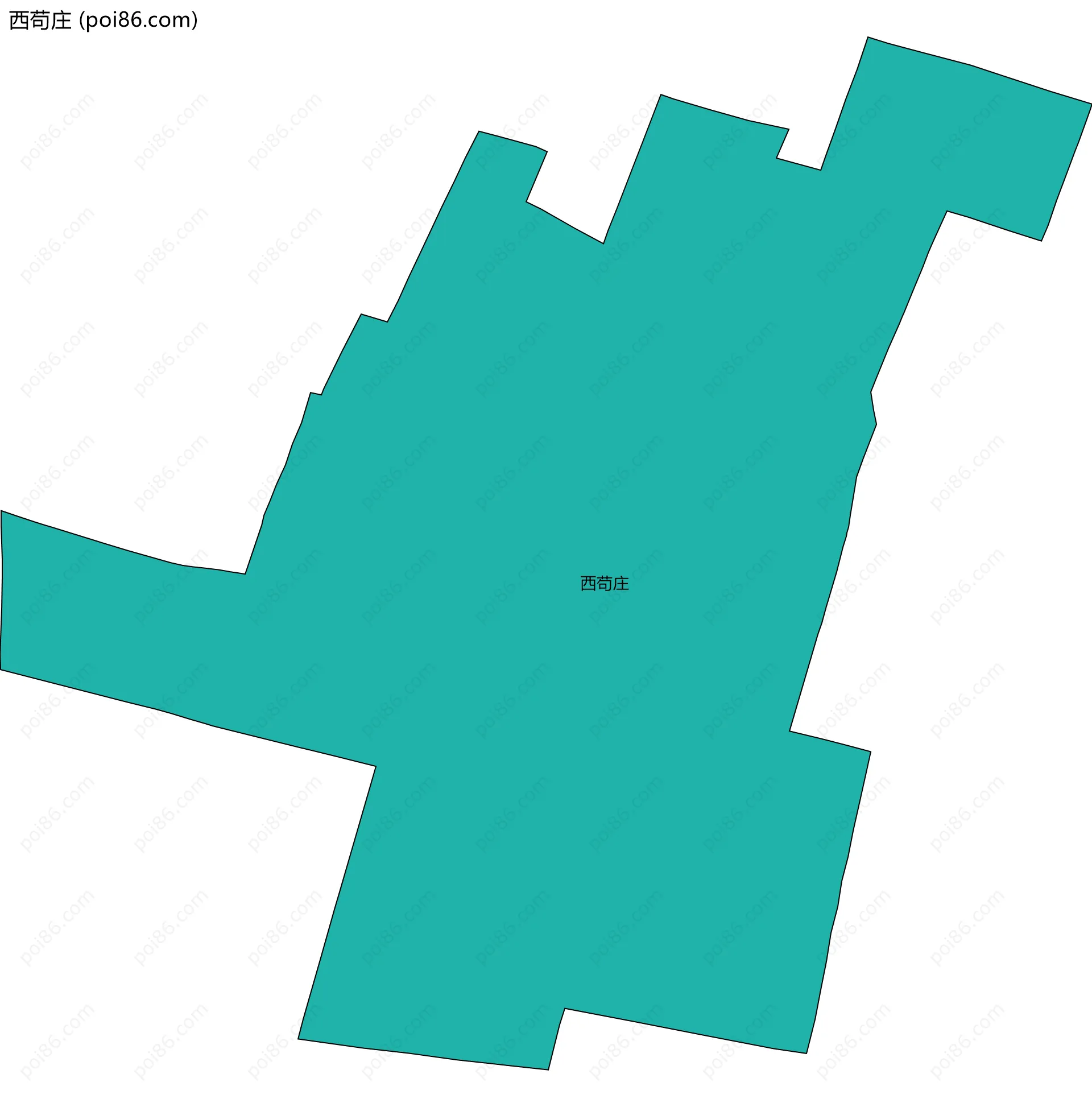 西苟庄边界地图