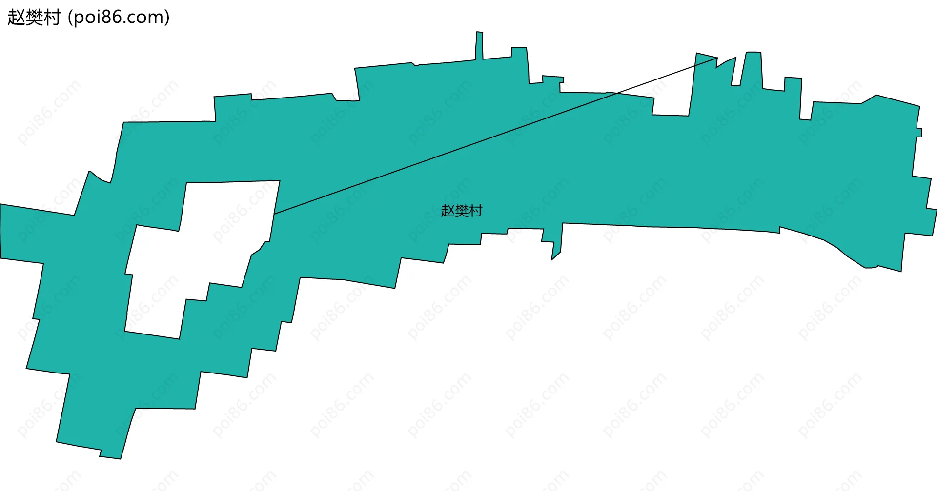 赵樊村边界地图