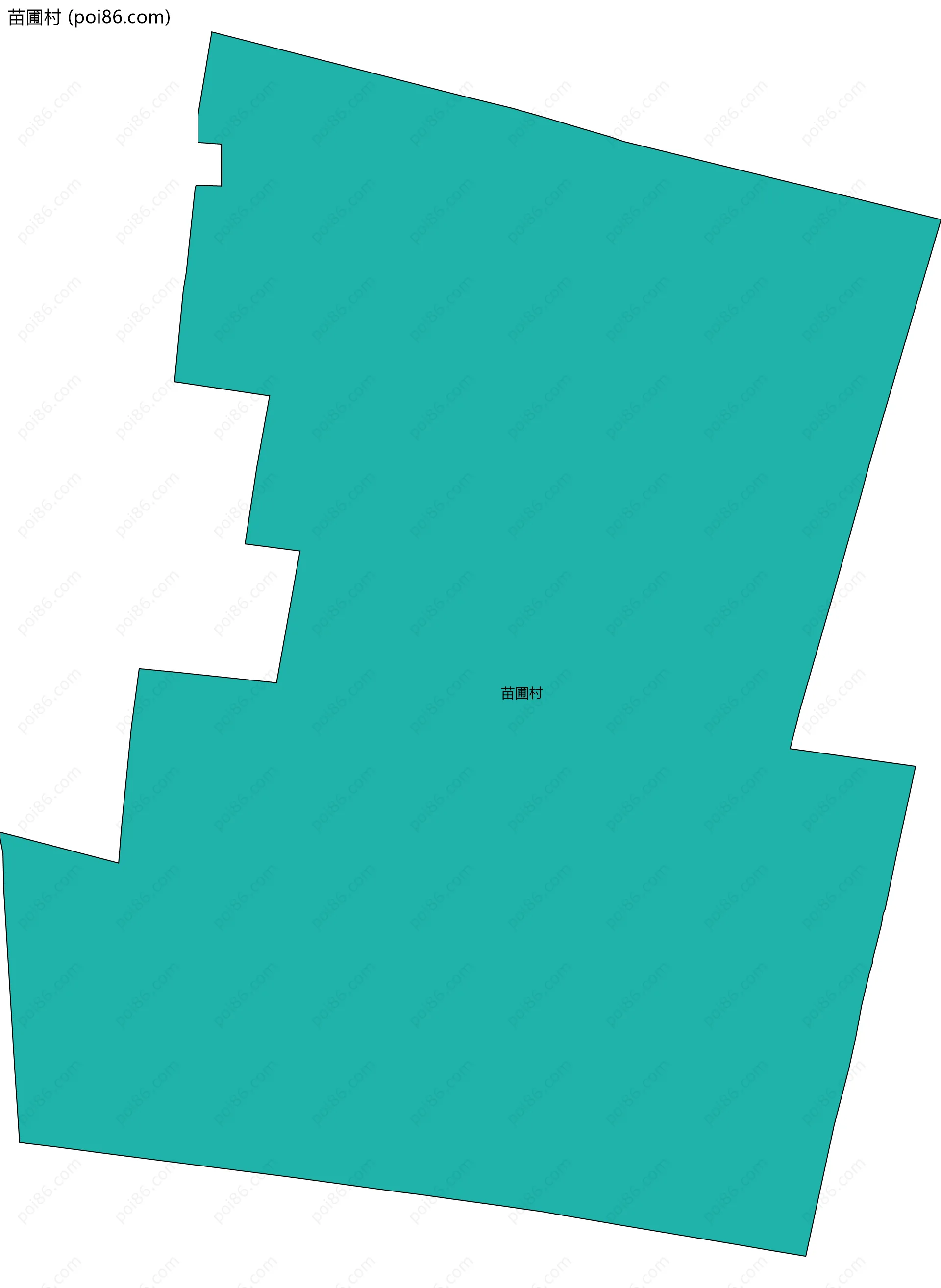 苗圃村边界地图