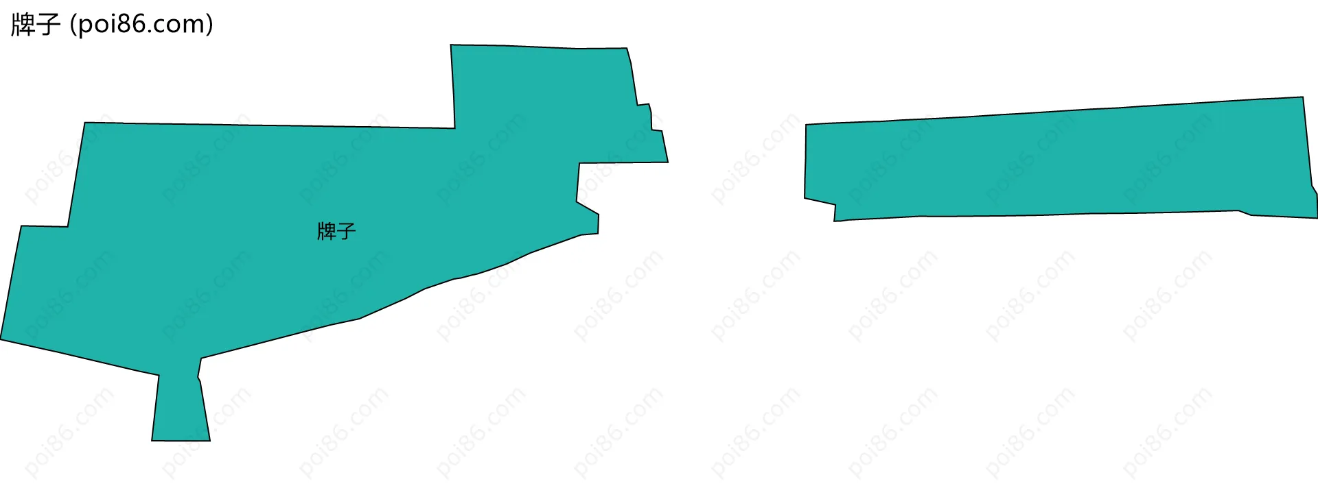 牌子边界地图