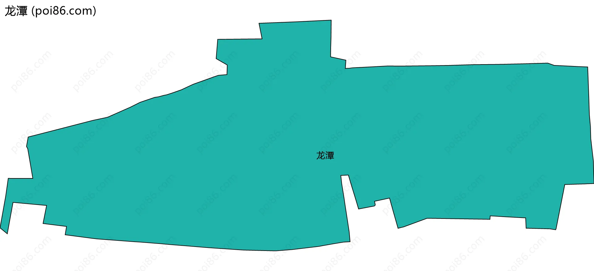 龙潭边界地图