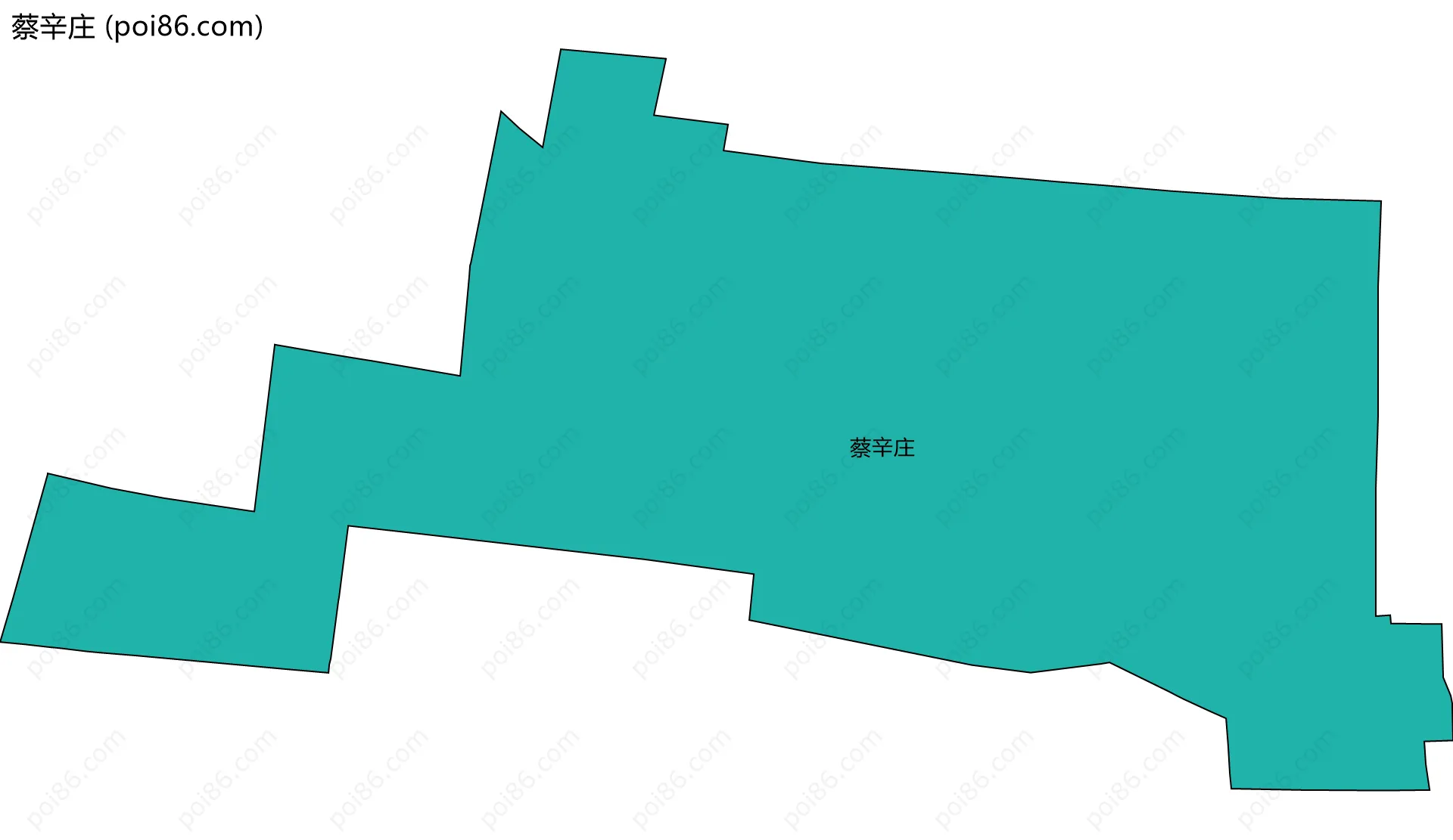 蔡辛庄边界地图