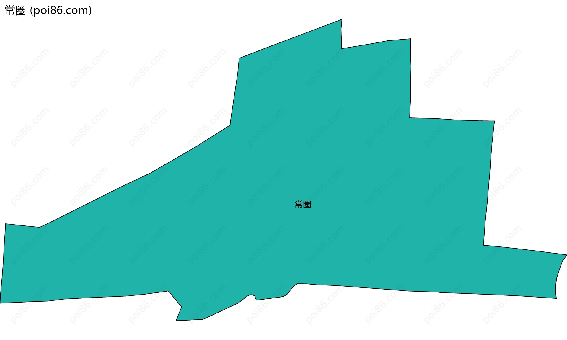 常圈边界地图