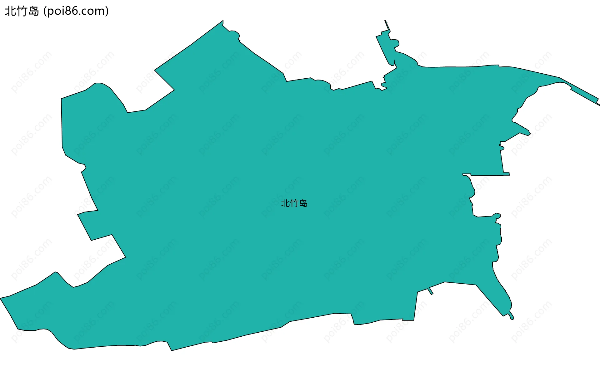 北竹岛边界地图