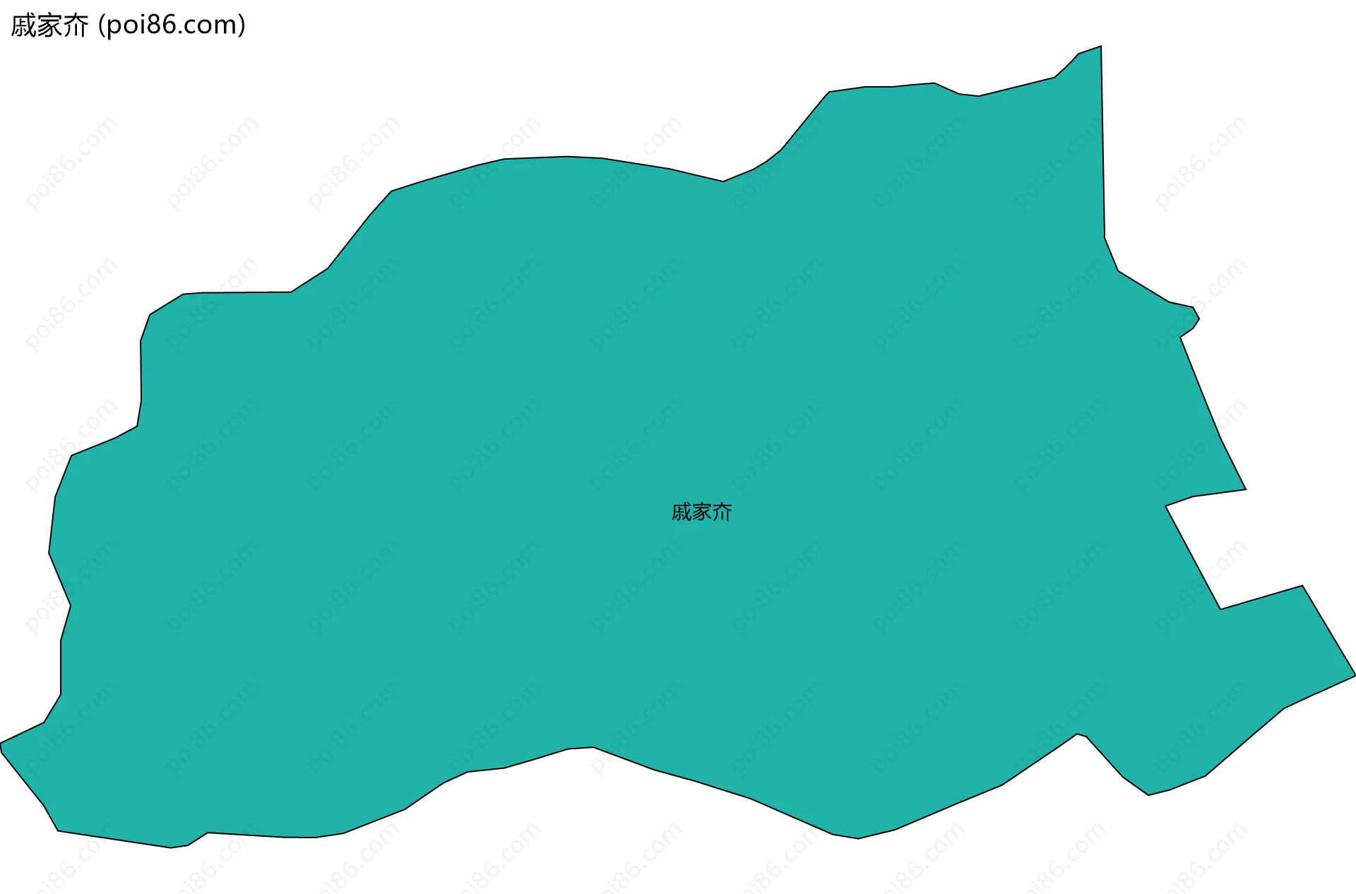 戚家夼边界地图