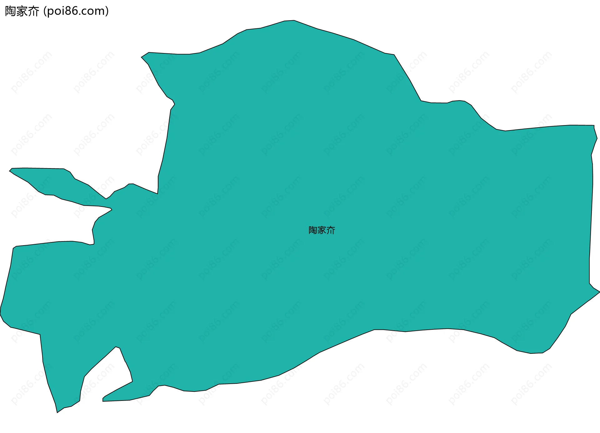 陶家夼边界地图