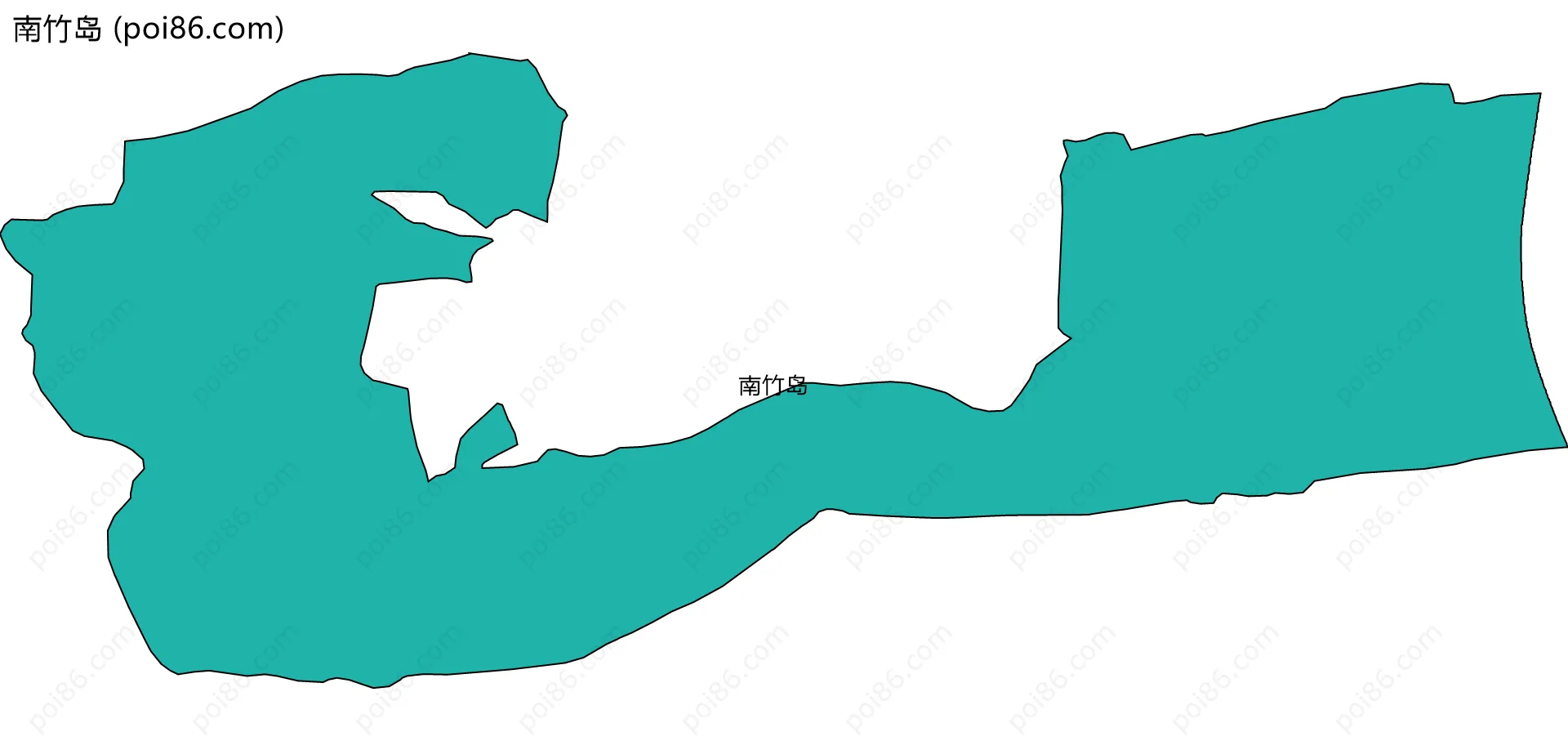 南竹岛边界地图