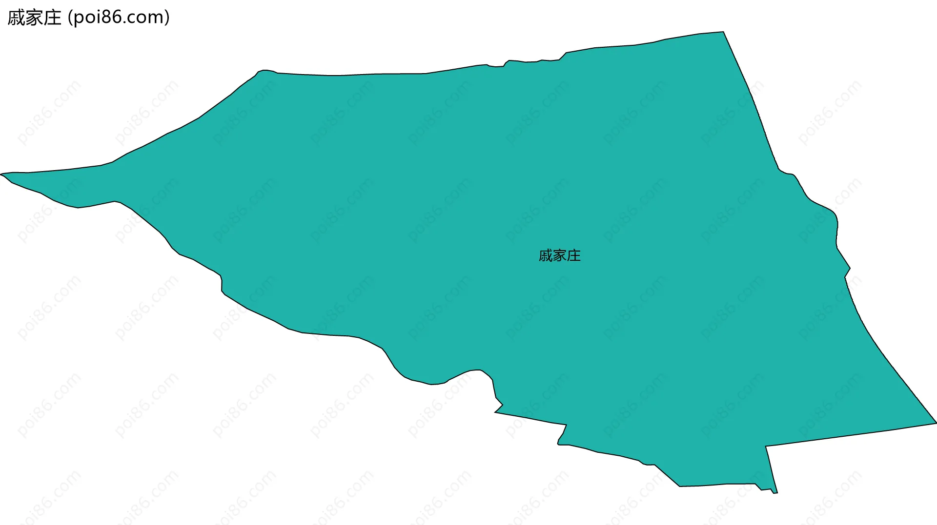 戚家庄边界地图