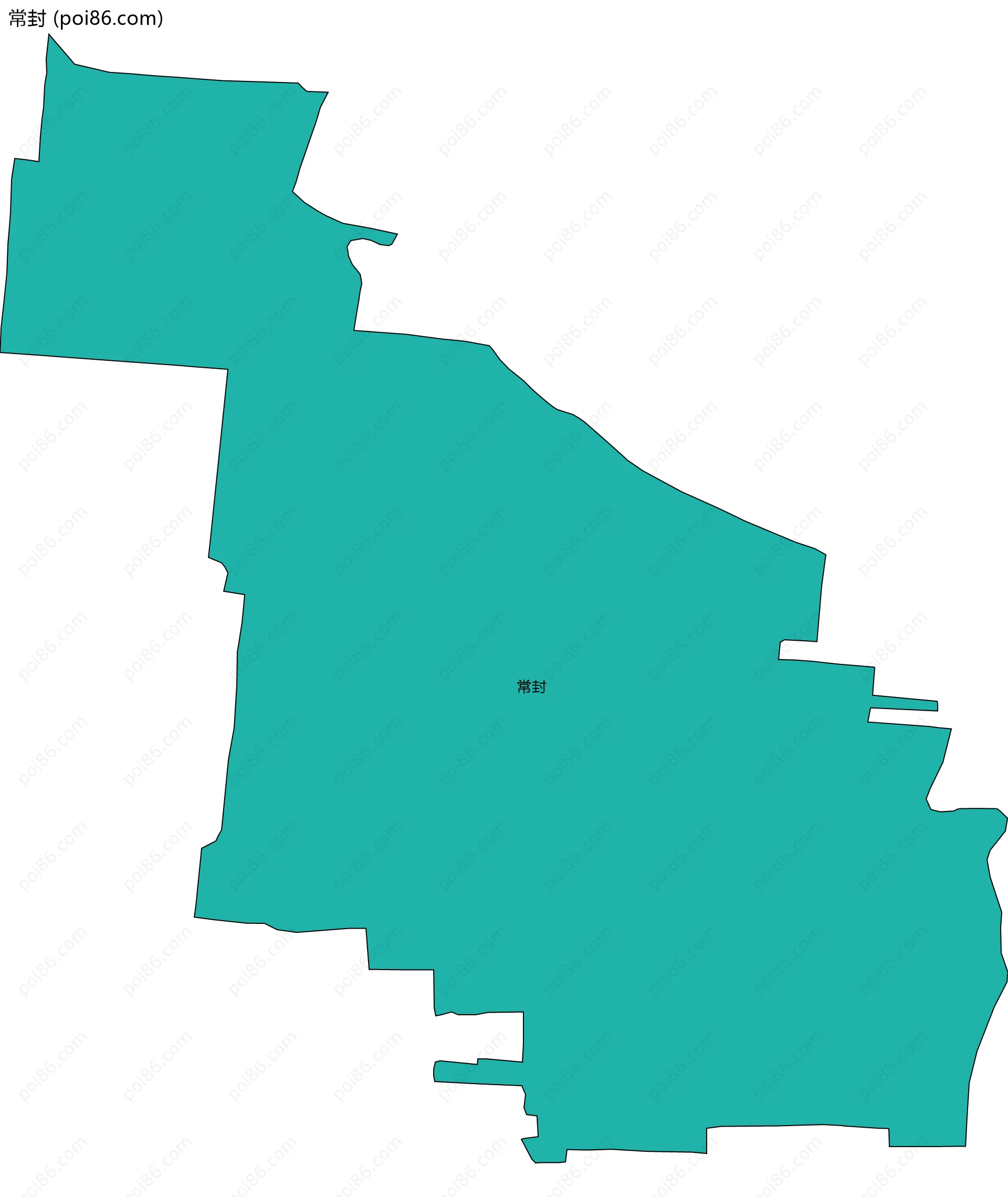 常封边界地图
