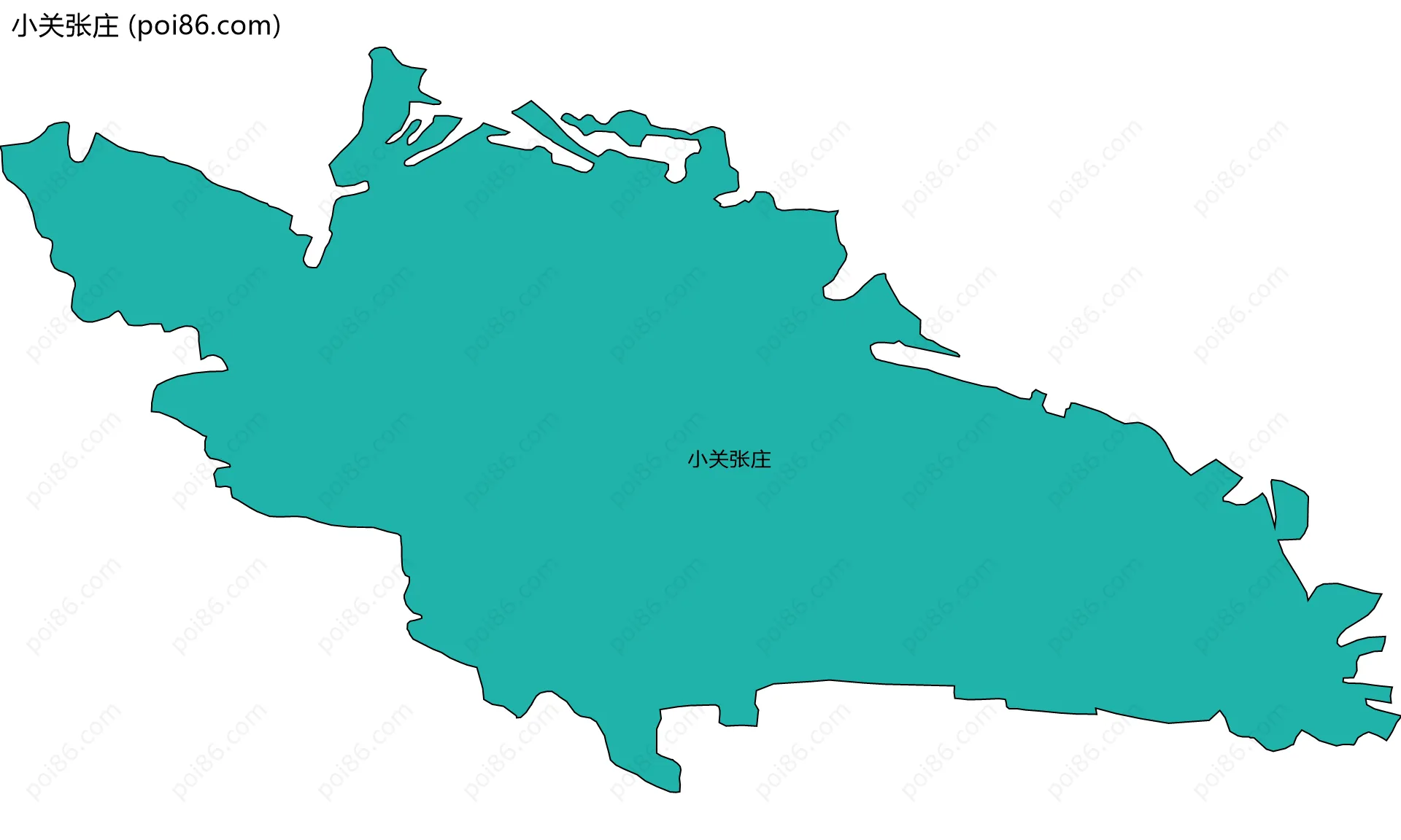 小关张庄边界地图