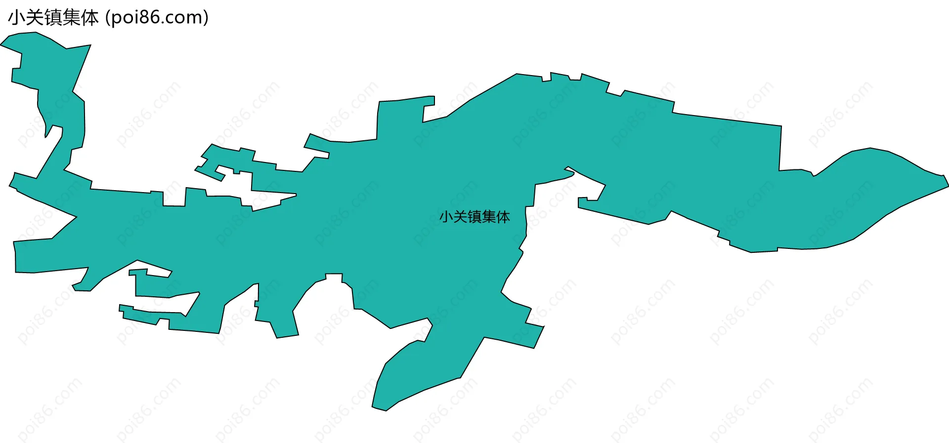 小关镇集体边界地图