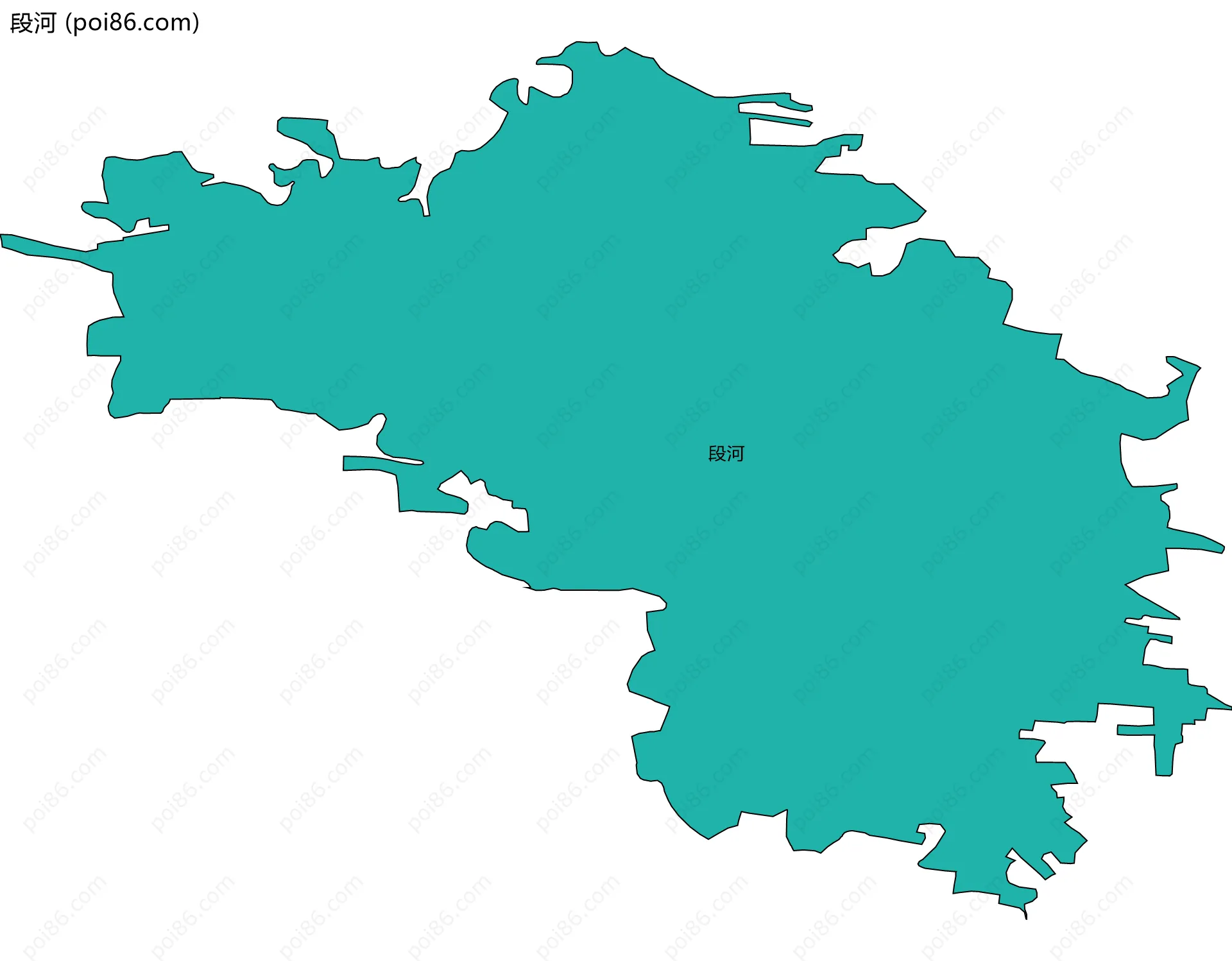 段河边界地图